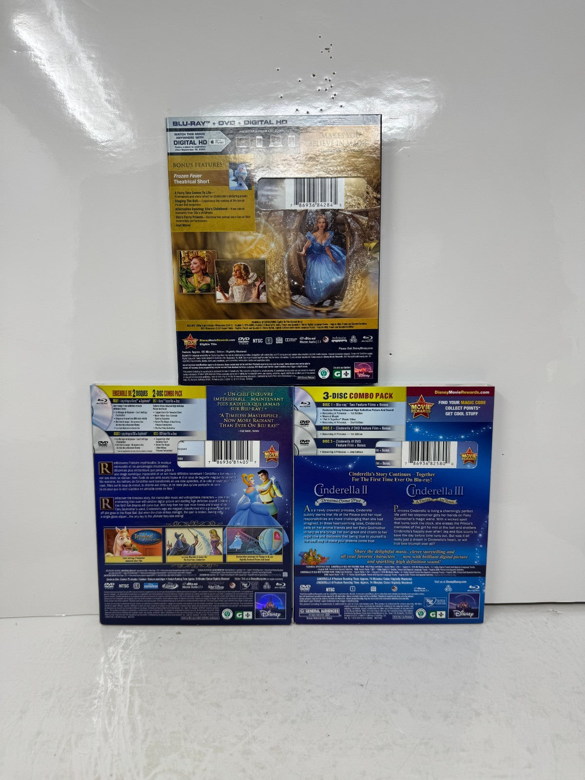 Cinderella (Blu-ray) Disney Animated & Live Action 4-Movie Collection