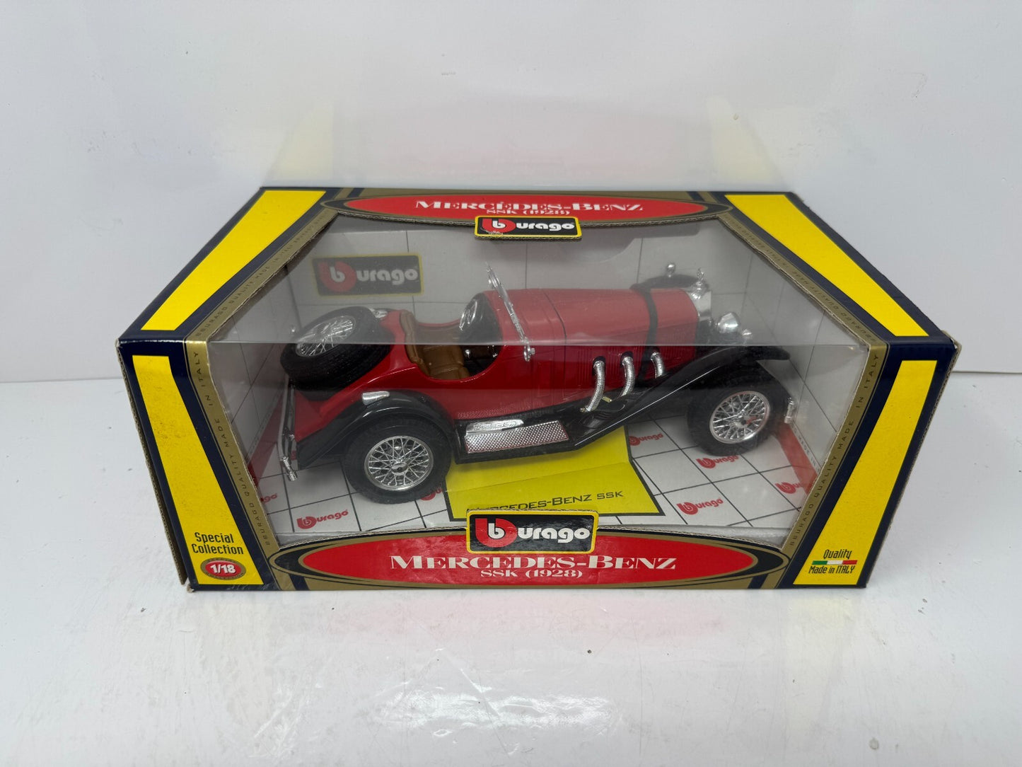 Bburago 1928 Mercedes-Benz SSK Special Collection 1:18 Diecast