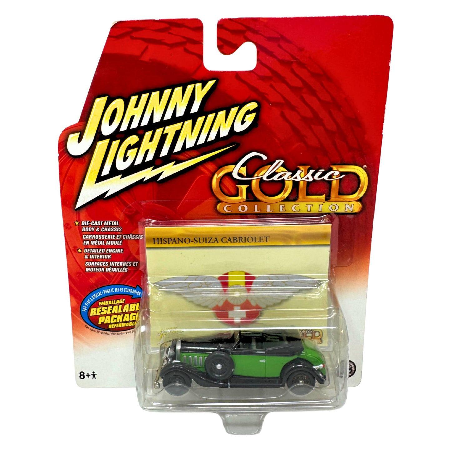 Johnny Lightning Classic Gold Hispano-Suiza Cabriolet 1:64 Diecast
