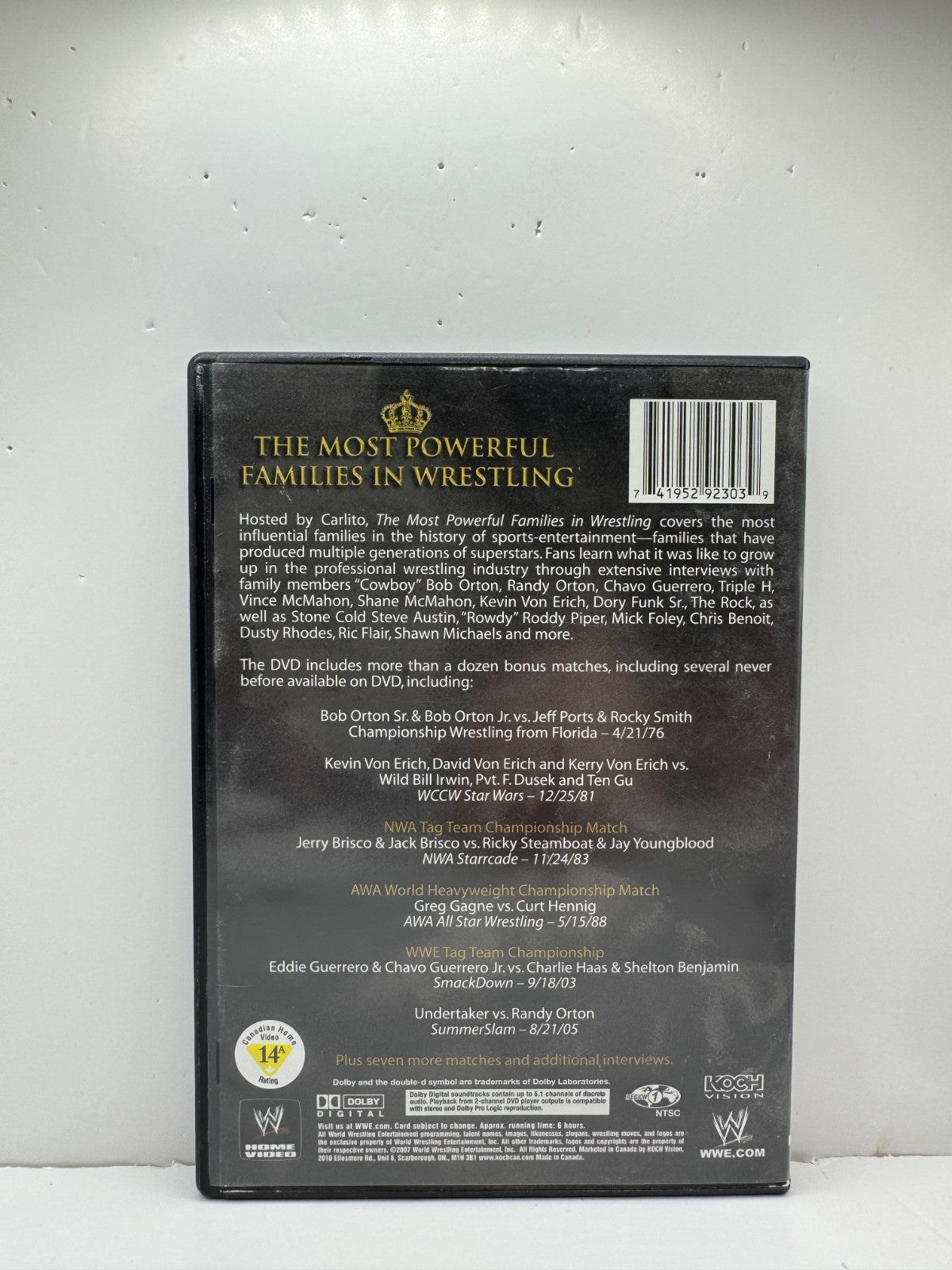 WWE Most Powerful Families in Wrestling (DVD) WWE Wrestling