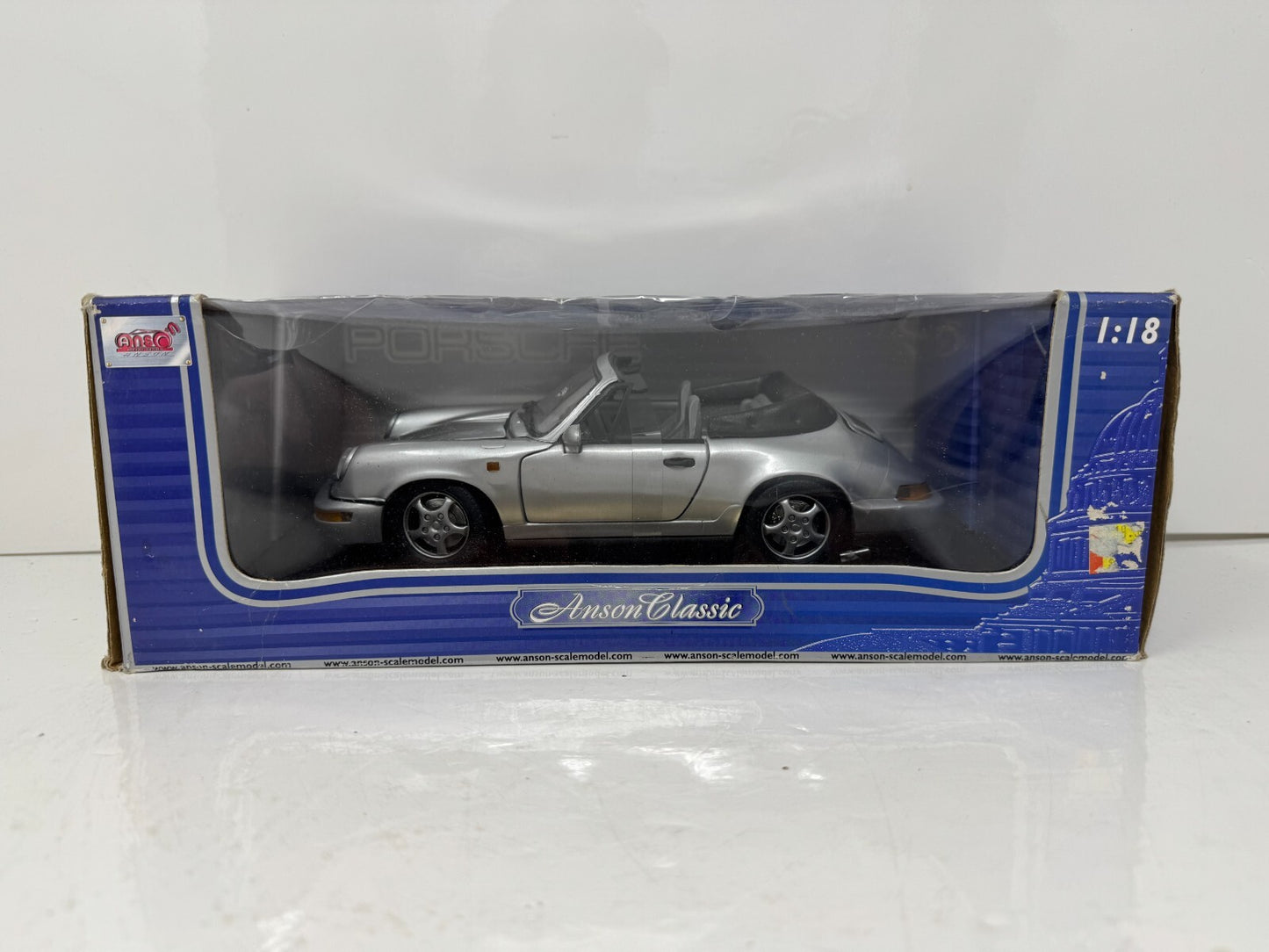 Anson Classic Porsche 911 Carrera 4 Cabriolet 1:18 Diecast