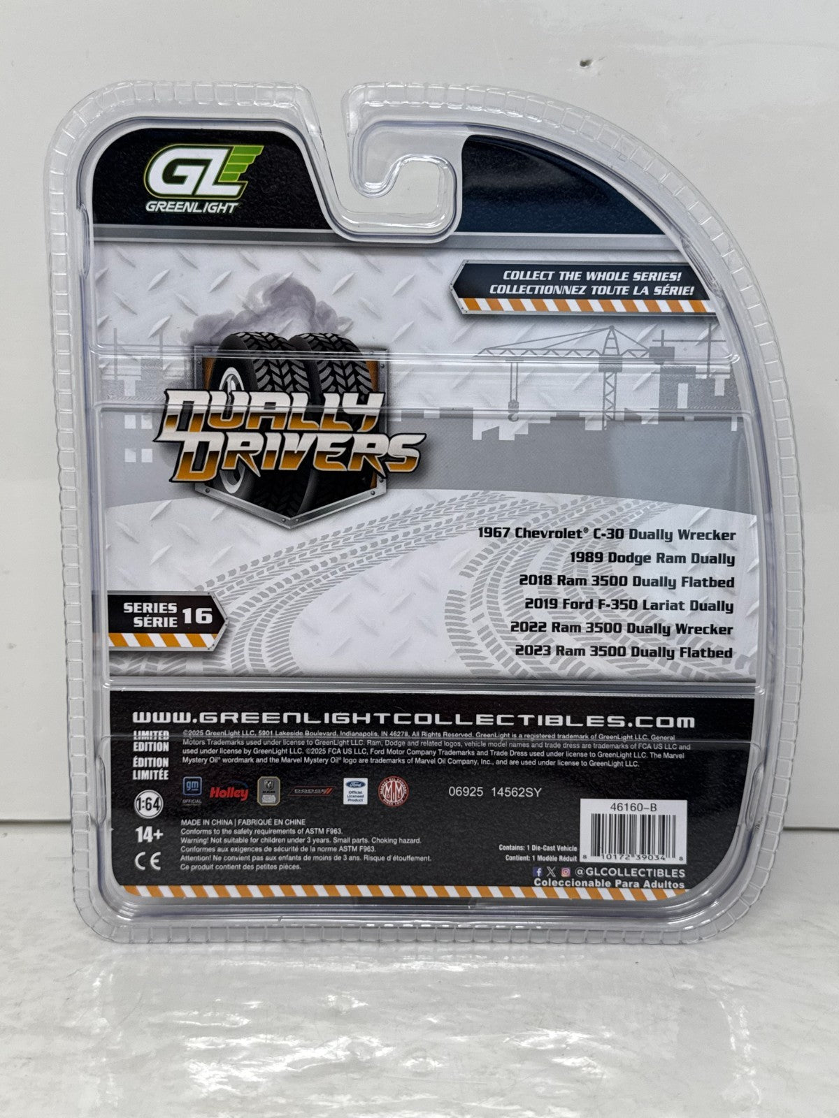 Greenlight Dually Drivers 1989 Dodge Ram Dually Marvel Mystery Oil 1:64 Diecast
