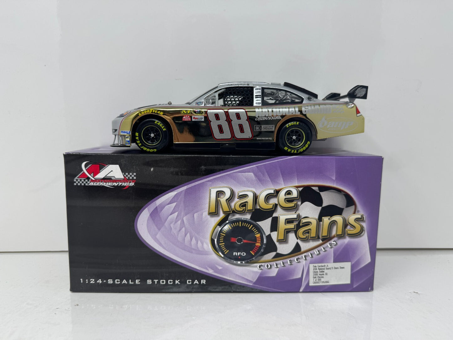Motorsports Authentics Nascar #88 Dale Earnhardt Jr. Gold Chrome 1:24 Diecast