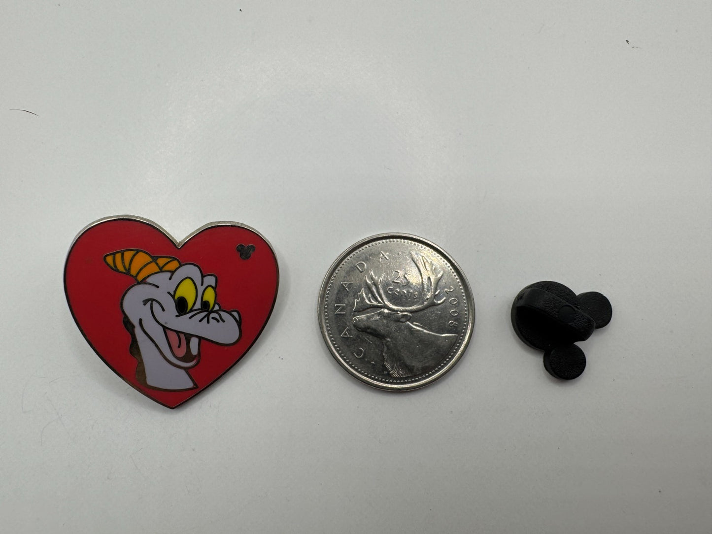 WDW Disney Figment's Head in a Heart Hidden Mickey Trading Pin DC1S18