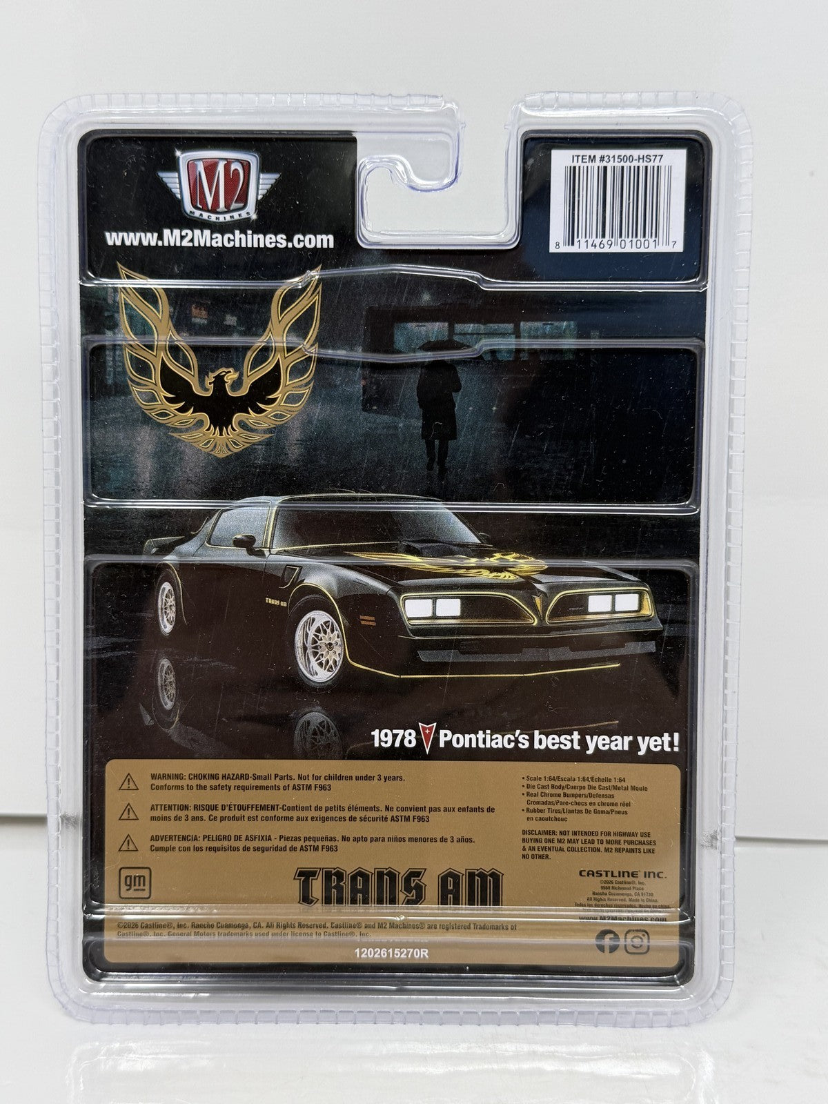 M2 Machines Trans Am 1978 Pontiac Firebird Hardtop 1:64 Diecast