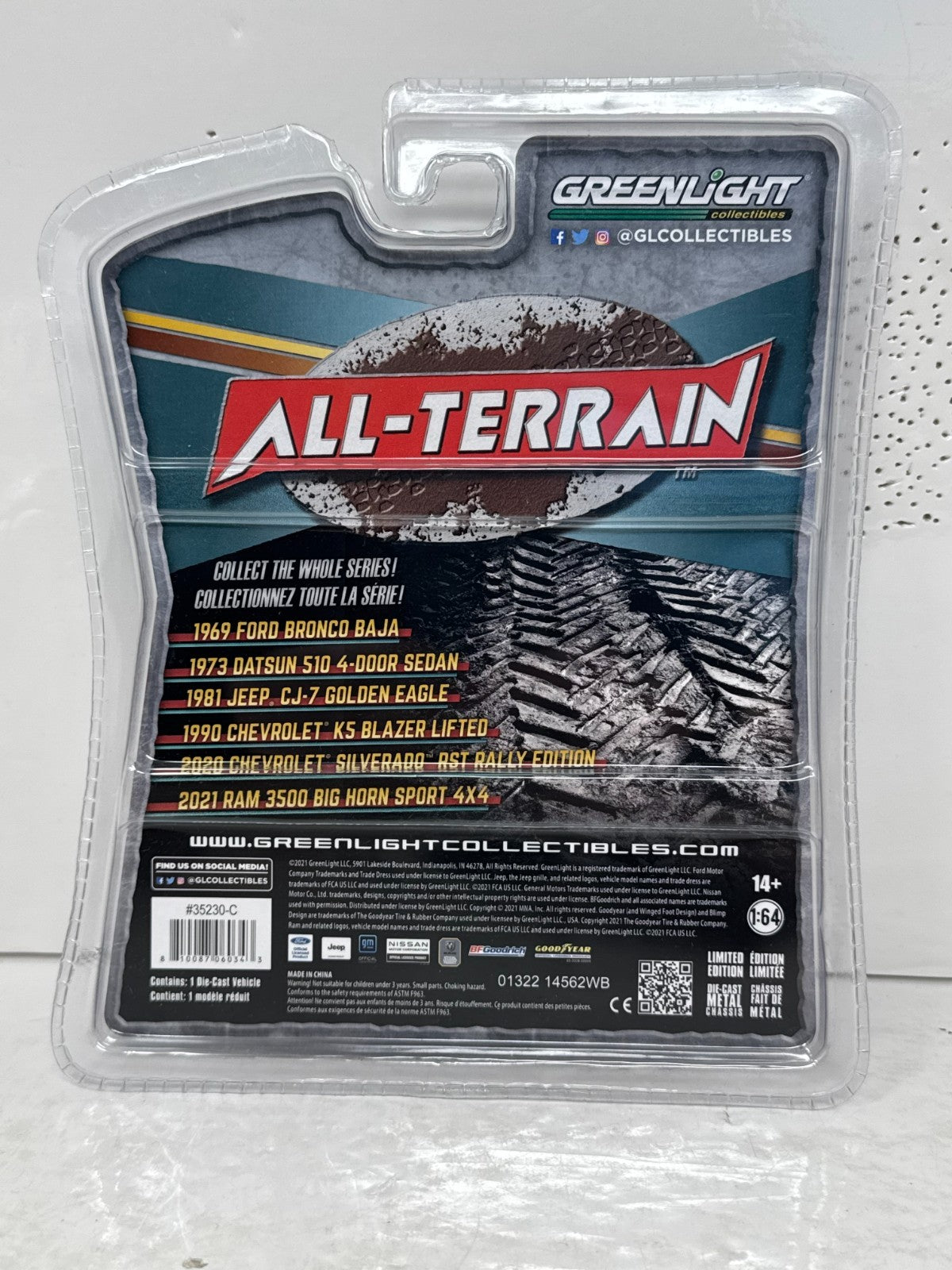 Greenlight All-Terrain 1981 Jeep CJ-7 Golden Eagle 1:64 Diecast