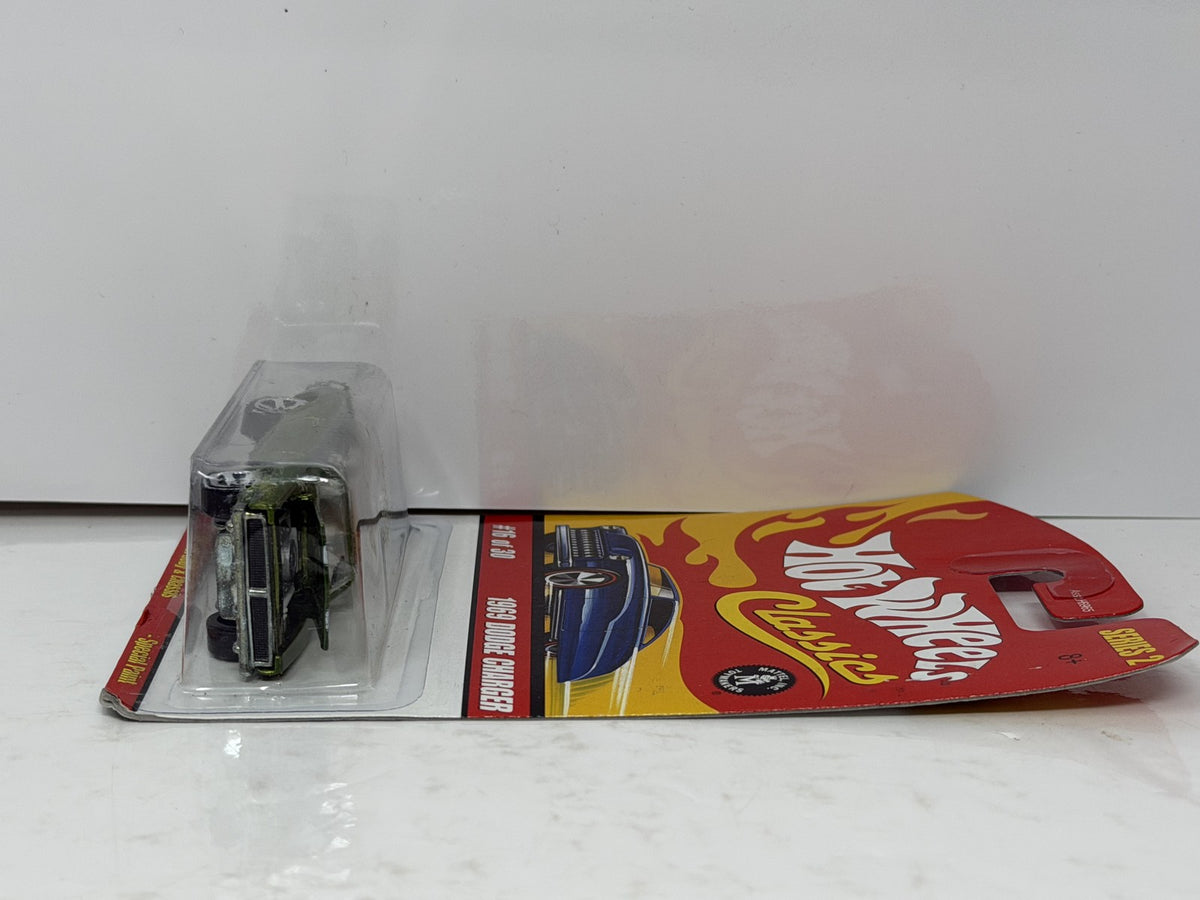 Hot Wheels Classics Series 2 1969 Dodge Charger 1:64 Diecast Olive Green