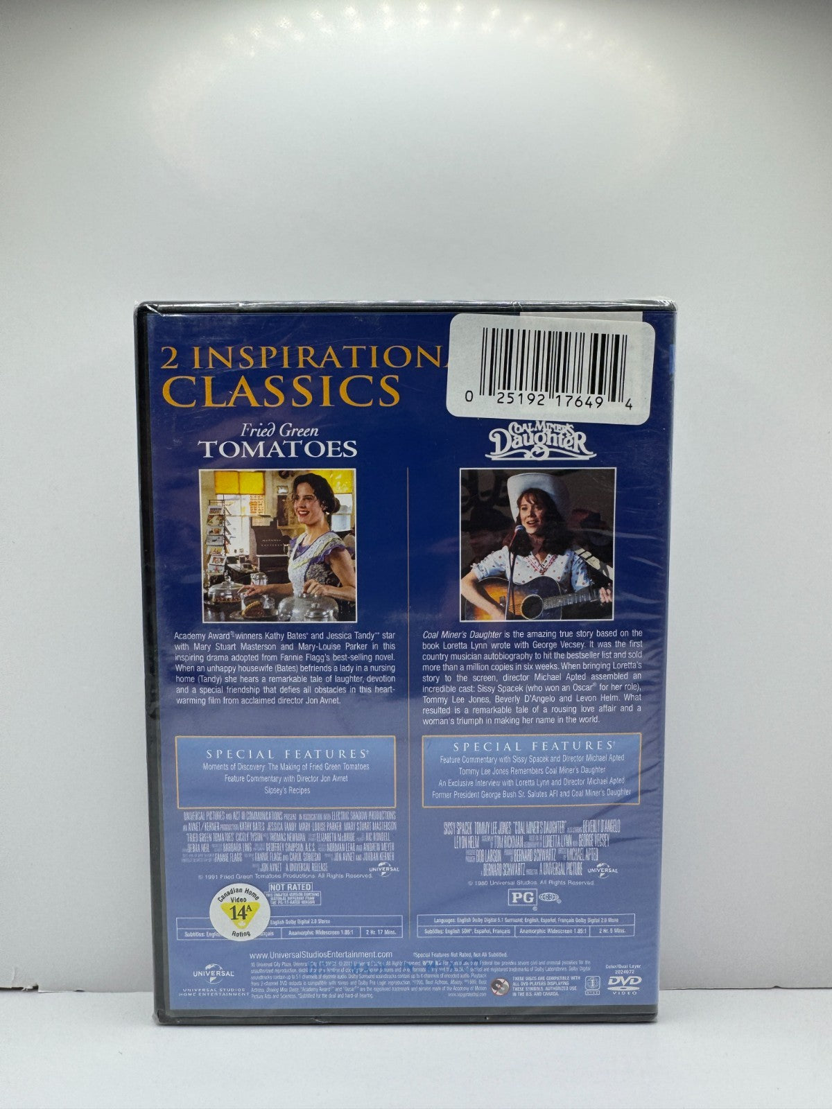 Coal Miner's Daughter / Fried Green Tomatoes (DVD) Movie Collection Sealed!!!