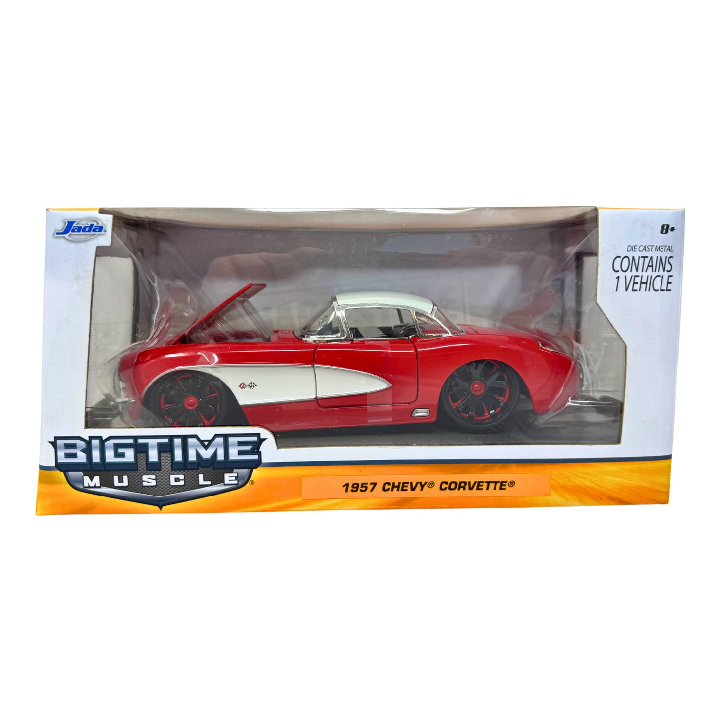 Jada Bigtime Muscle 1957 Chevy Corvette 1:24 Diecast