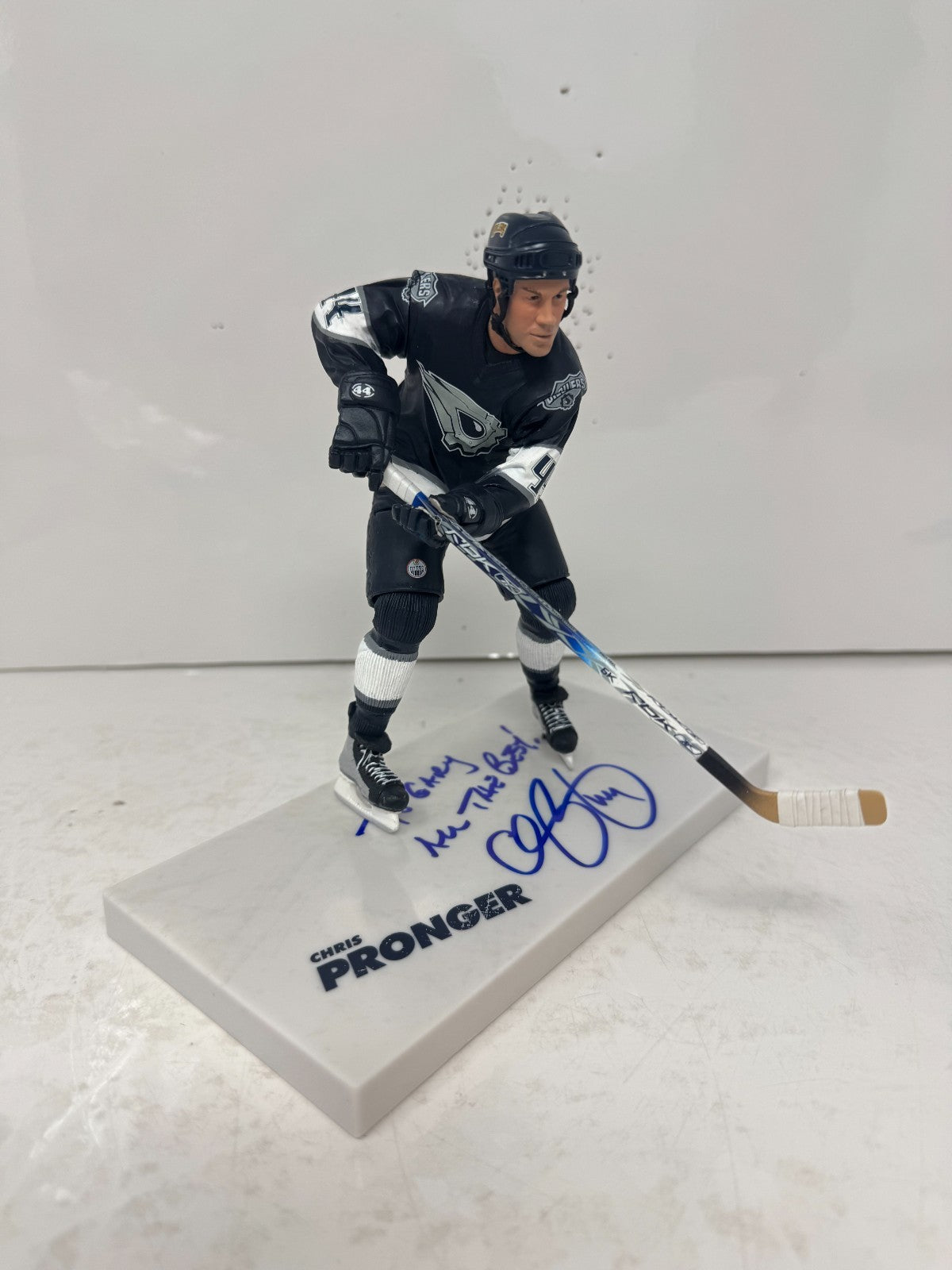 McFarlane NHL Chris Pronger Edmonton Oilers Figure Auto Signed