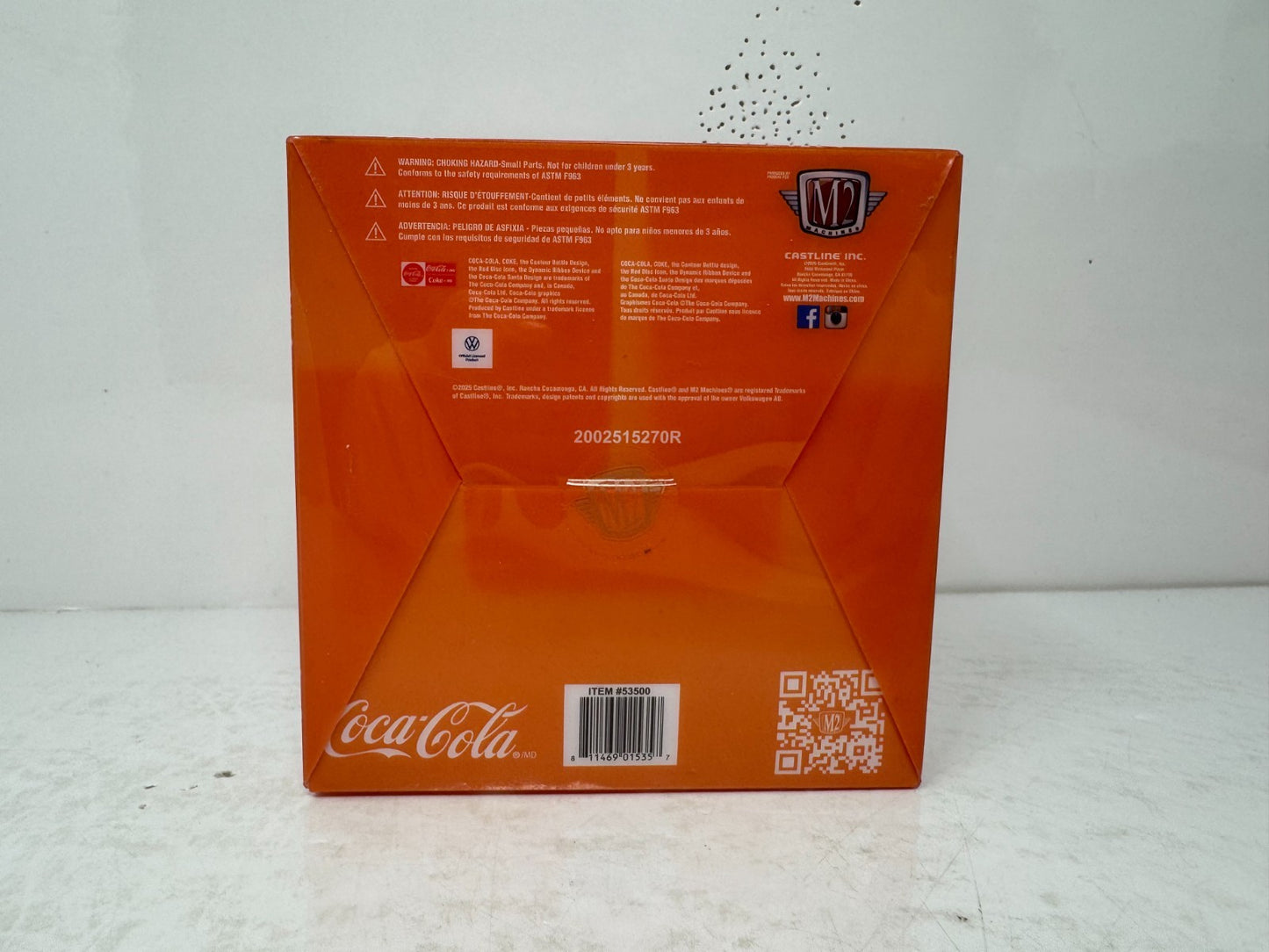 M2 Machines Coca-Cola 2025 Ornament 1953 Volkswagen Beetle 1:64 Diecast