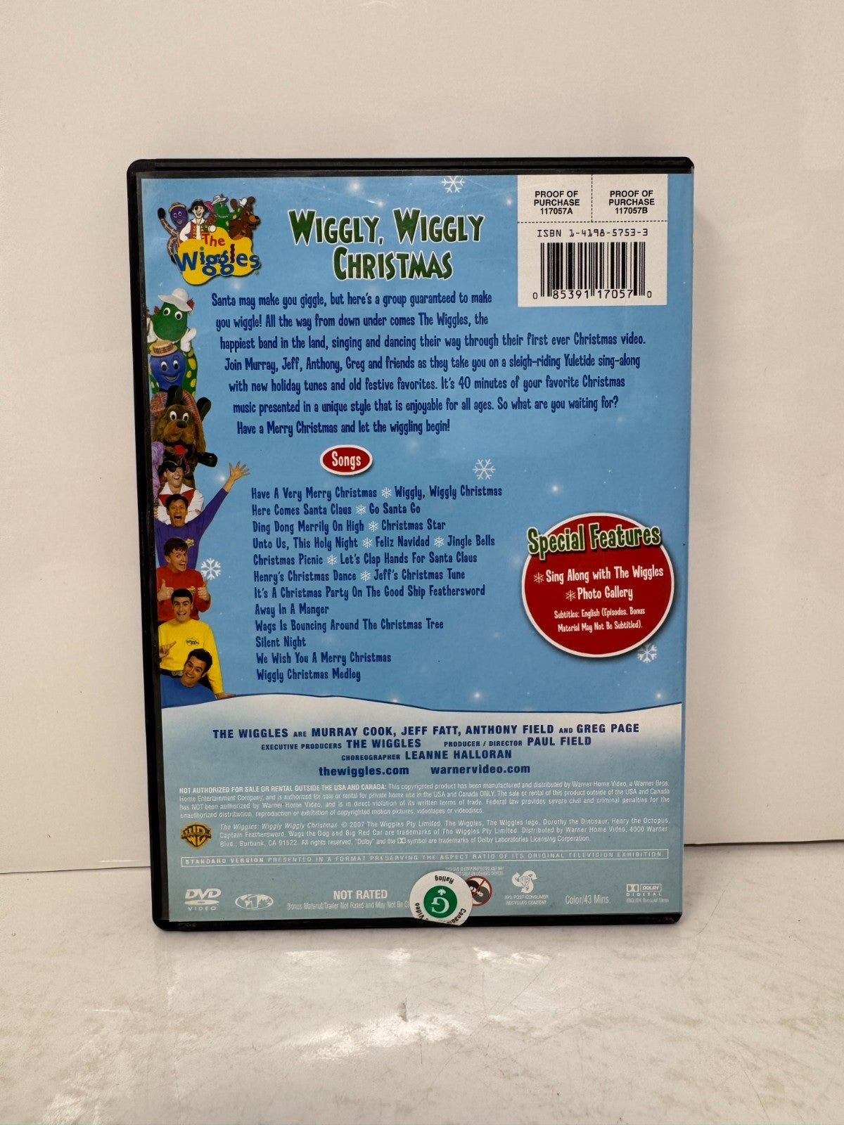 The Wiggles: Wiggly Wiggly Christmas (DVD) Family Good Condition!!!