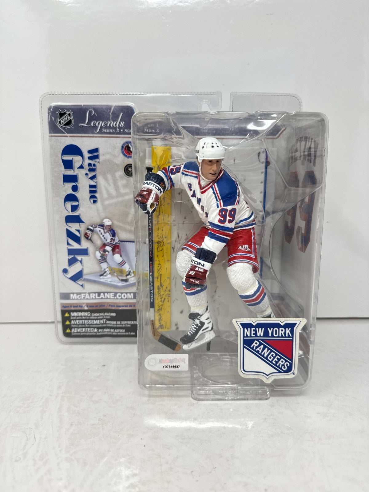 McFarlane NHL Wayne Gretzky New York Rangers Legends Series 3 Figure
