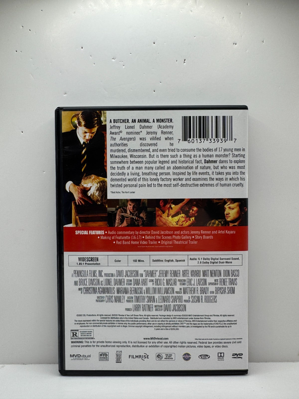 Dahmer (DVD) Jeremy Renner Crime