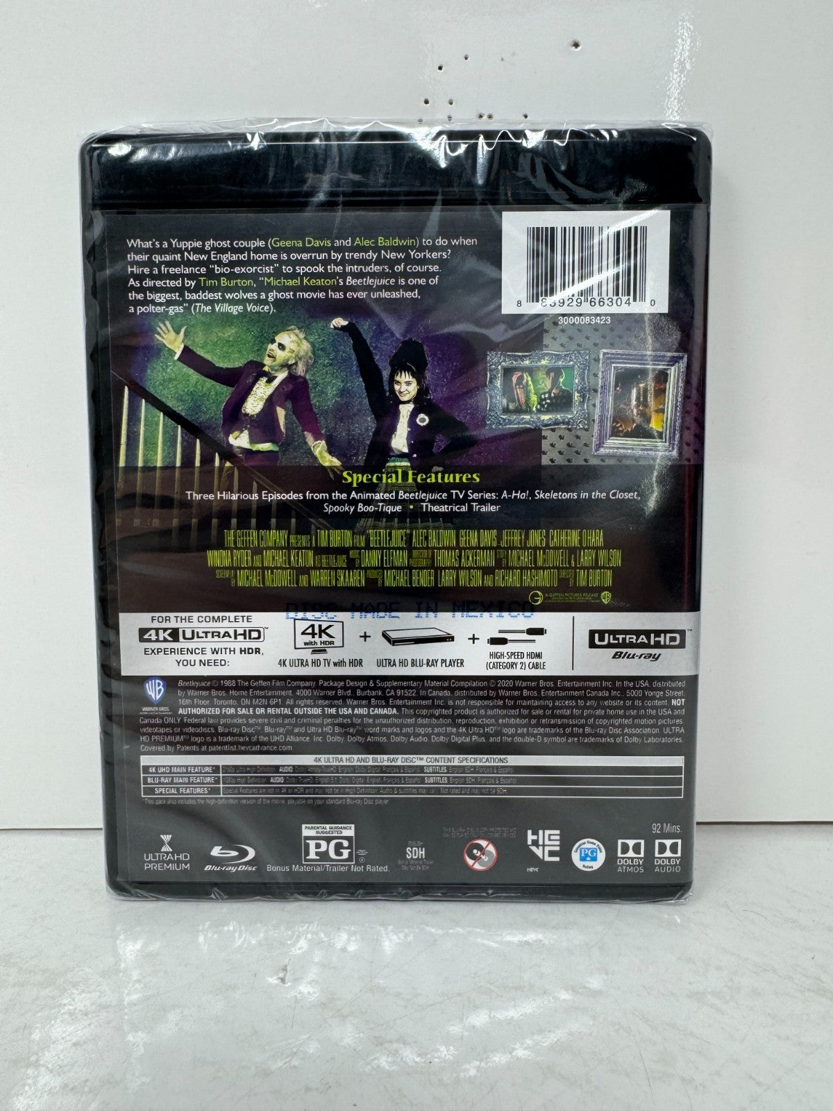 Beetlejuice (4K UHD Blu-ray) Fantasy Brand New and Sealed!!!