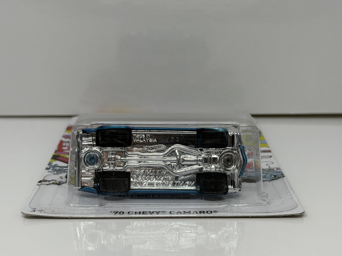 Hot Wheels All Hustle No Disco 1970 Chevrolet Camaro 1:64 Diecast Blue