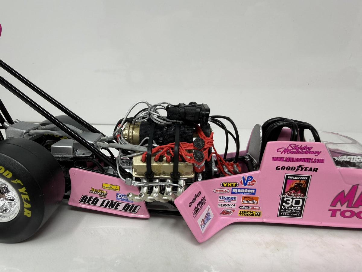Action NHRA 2003 Shirley Muldowney Mac Tools Grease 25th Anniversary Action Racing Collectables Top Fuel Dragster 1:24 Diecast Pink