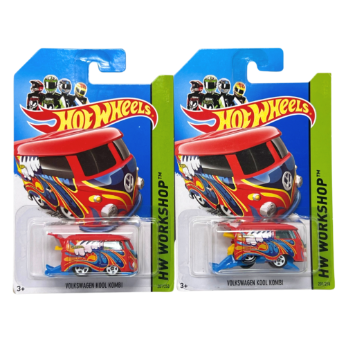 Hot Wheels HW Workshop Volkswagen Kool Kombi Van European Car 1:64 Diecast Lot of 2
