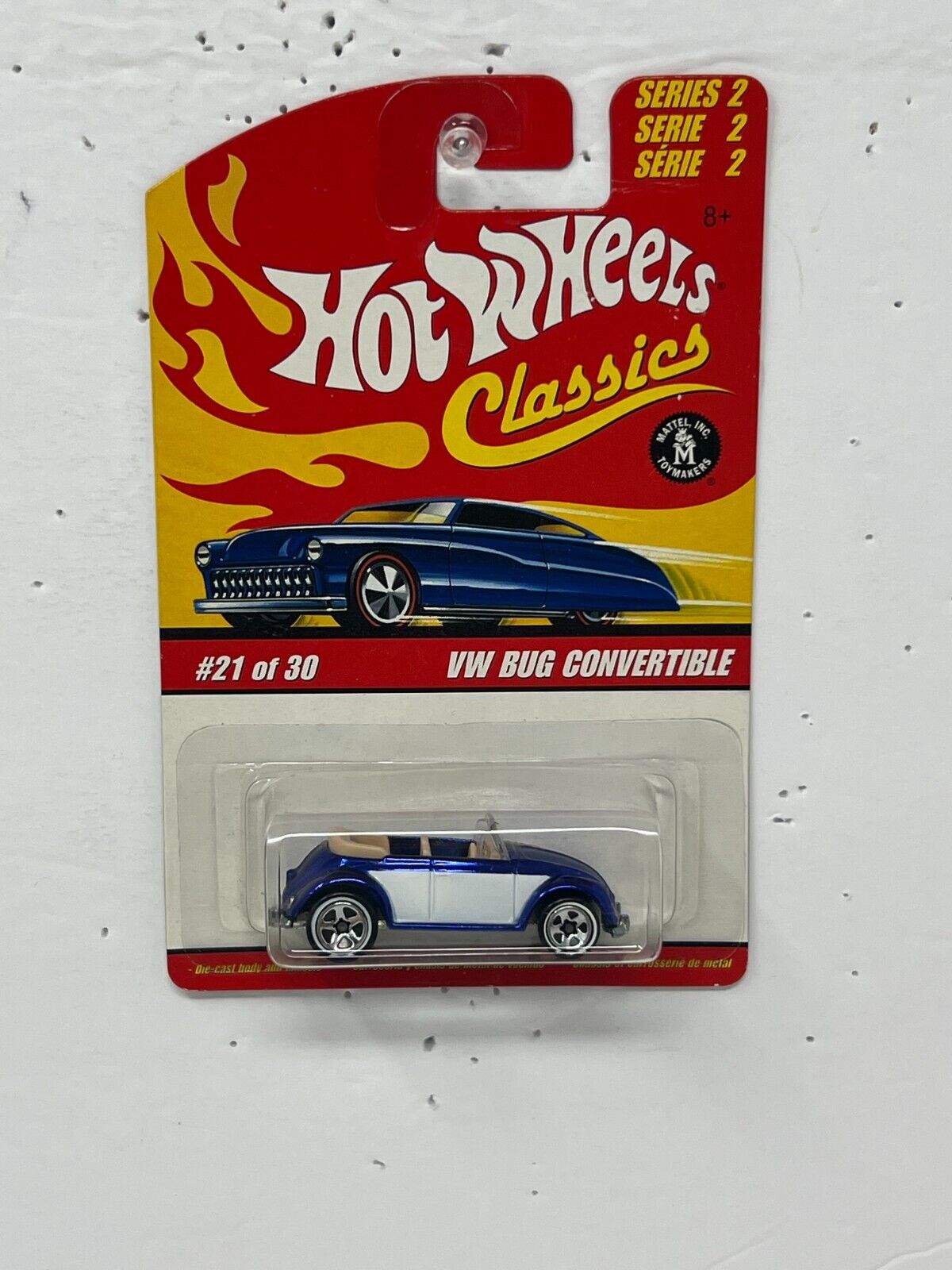 Hot Wheels Classics Series 2 Volkswagen Bug Convertible European Car 1:64 Diecast