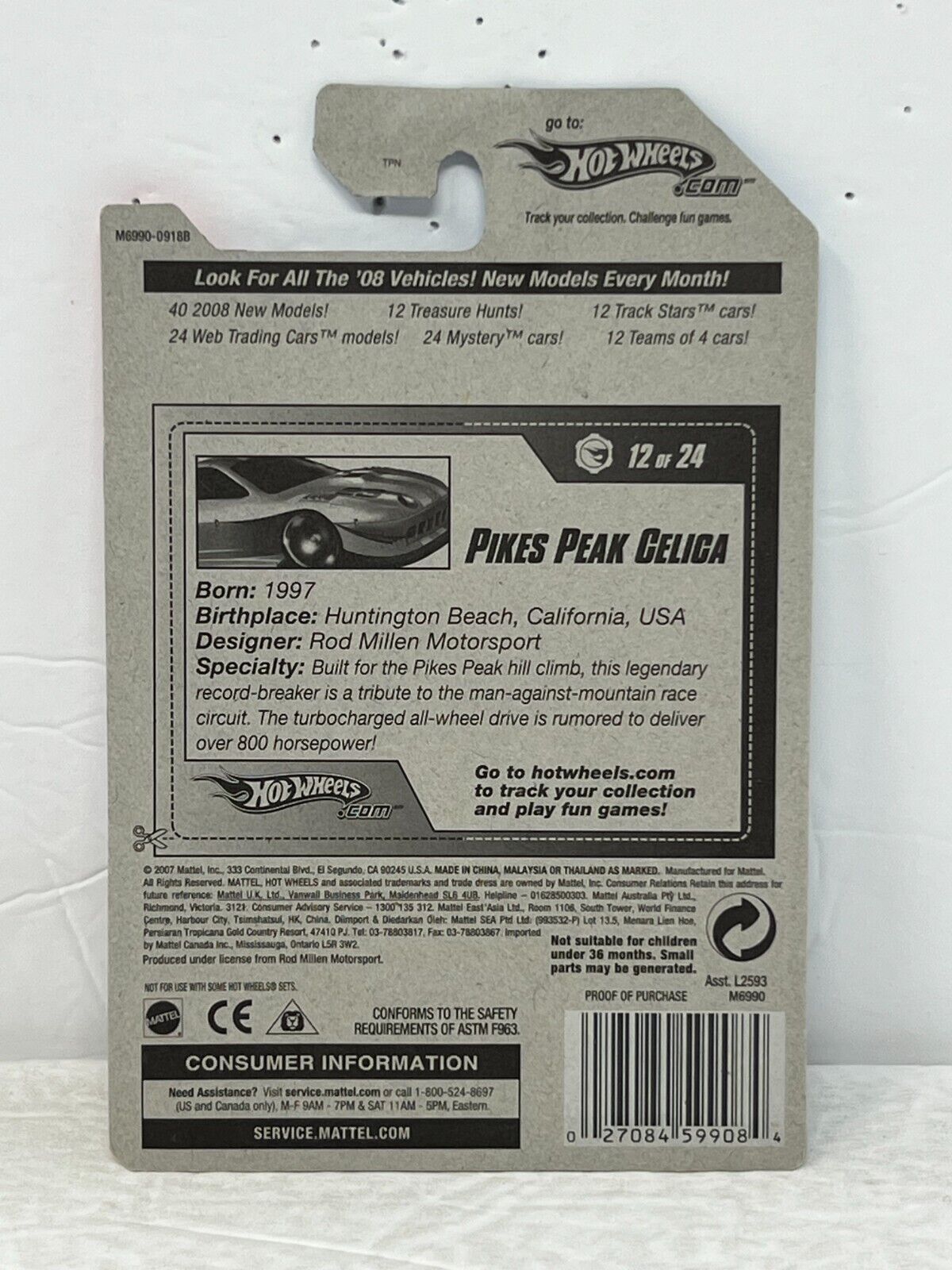 Hot Wheels Web Trading Cars Celica JDM 1:64 Diecast 2008 Factory Sealed Set