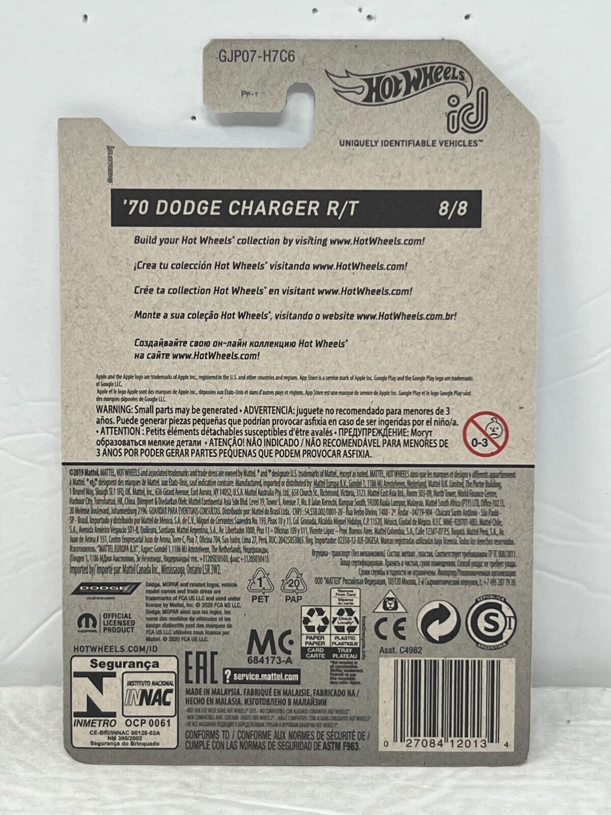 Hot Wheels id '70 Dodge Charger R/T Muscle Car 1:64 Diecast