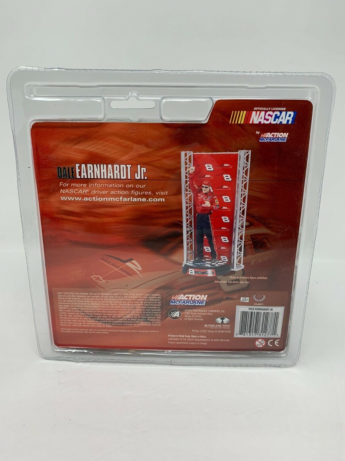 McFarlane Nascar #8 Dale Earnhardt Jr. Series 1 Nextel Cup Action Figurine
