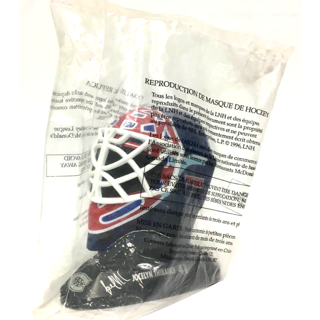 1996 McDonald's NHL Mini Goalie Mask Montreal Canadiens Jocelyn Thibault