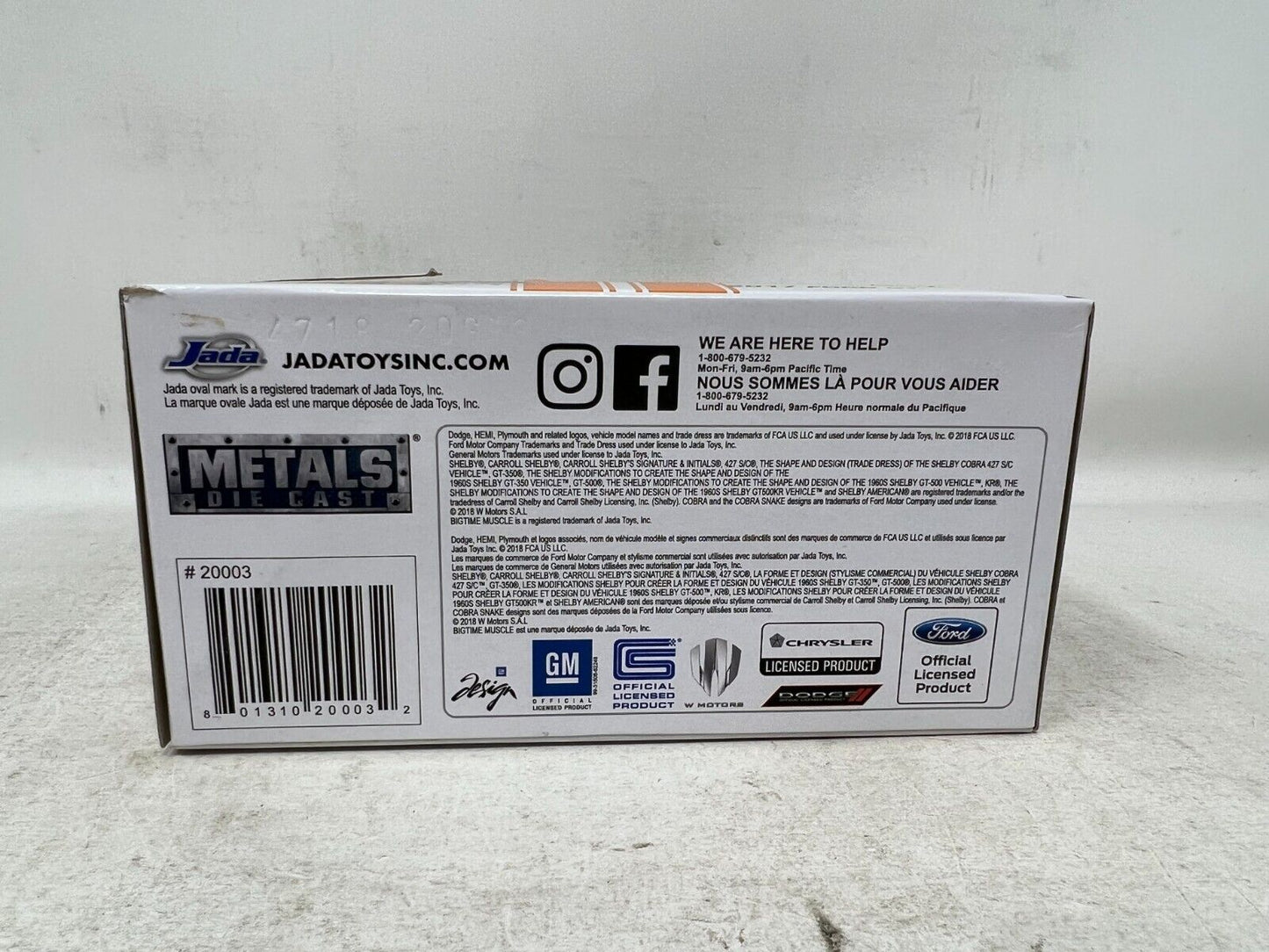 Jada Bigtime Muscle 2017 Ford GT 1:32 Diecast