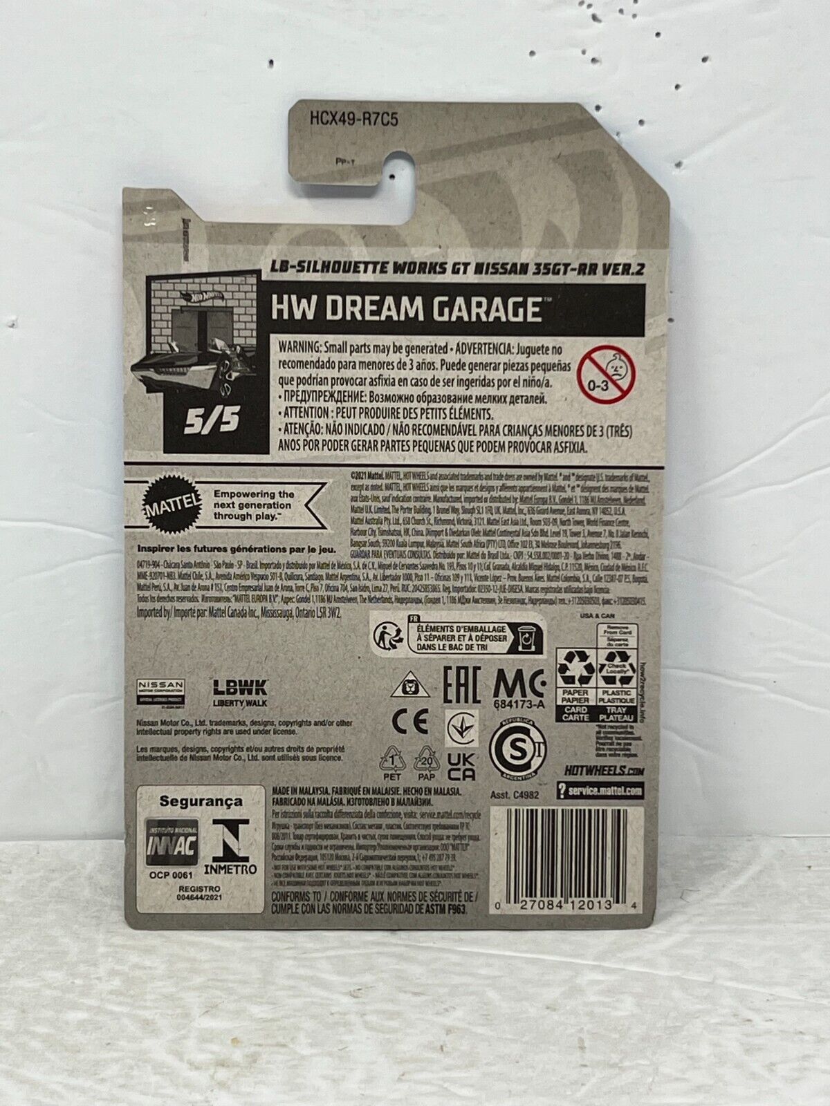 Hot Wheels HW Dream Garage LB-Silhouette Works GT Nissan 35GT-RR JDM 1:64 Diecast