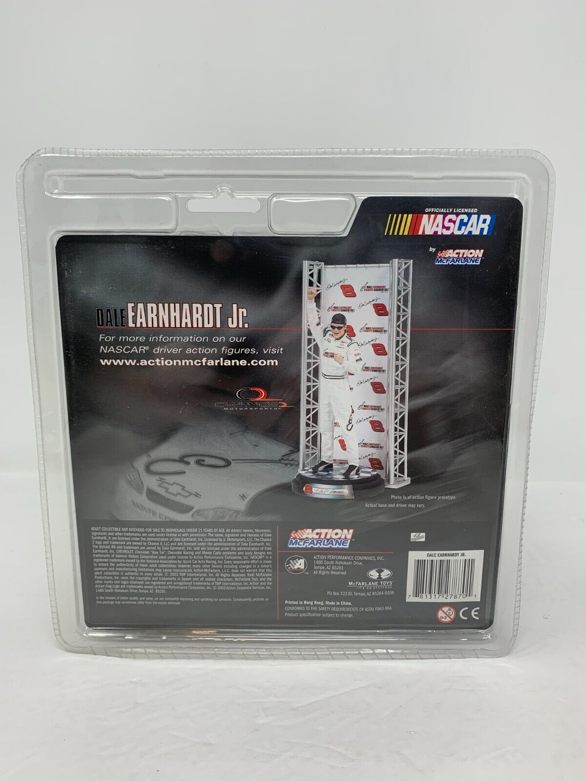 Action Nascar #8 Dale Earnhardt Jr. Tribute Concert Chevy 1:24 Diecast & Figure