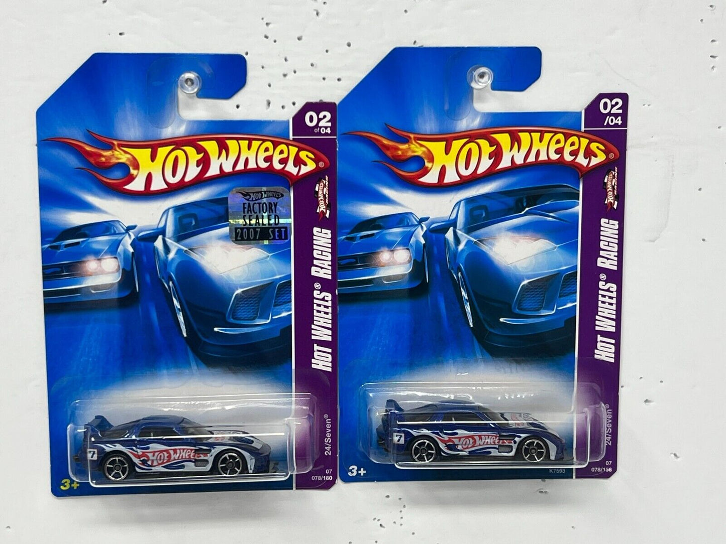 Hot Wheels HW Racing 24 Seven JDM 1:64 Diecast Lot of 2 Blue