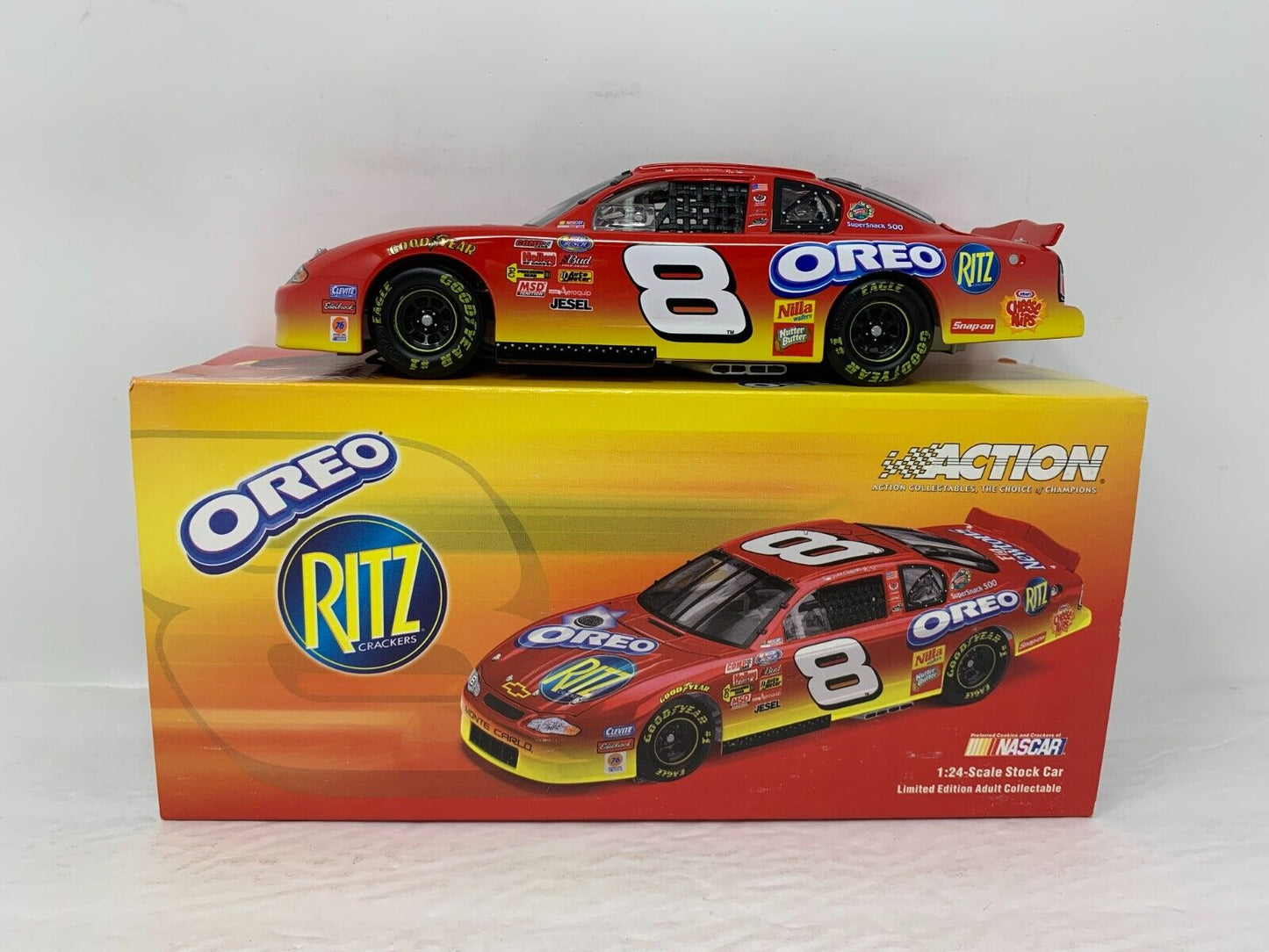 Action Nascar #8 Dale Earnhardt Jr Ritz Oreo 2003 Monte Carlo 1:24 Diecast