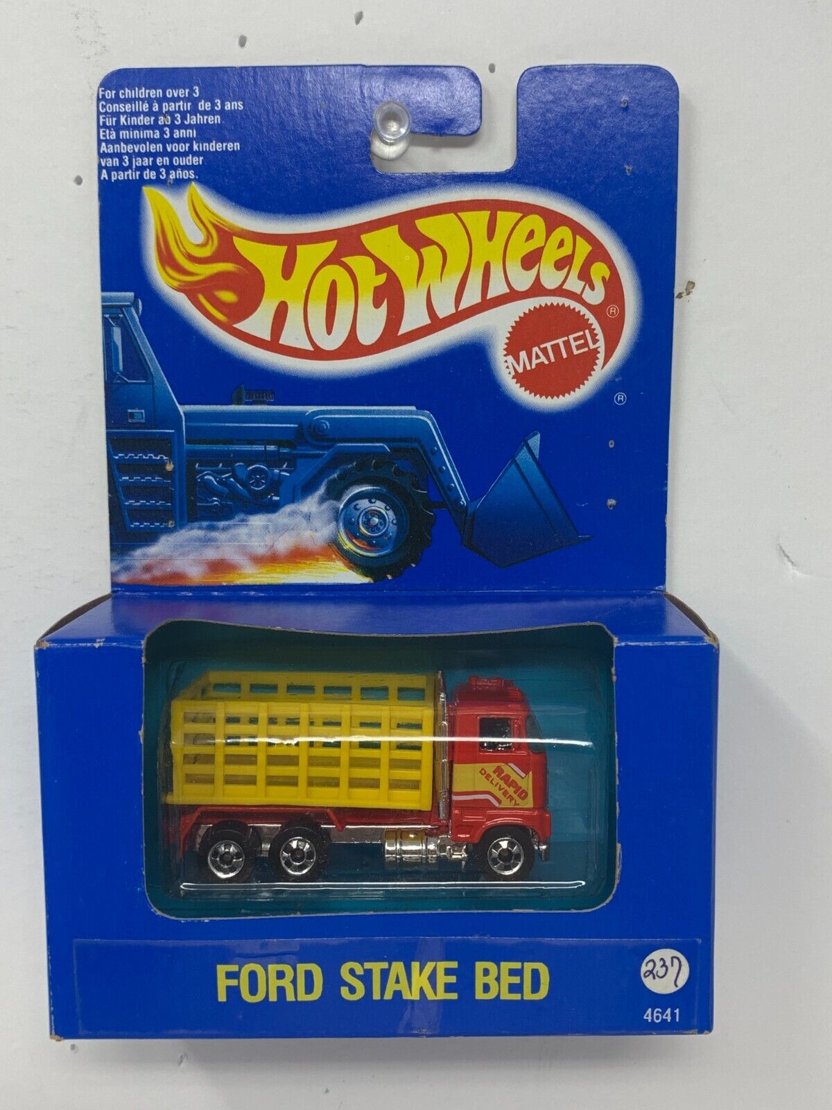 Hot Wheels Blue Box Ford Stake Bed Truck 1:64 Diecast