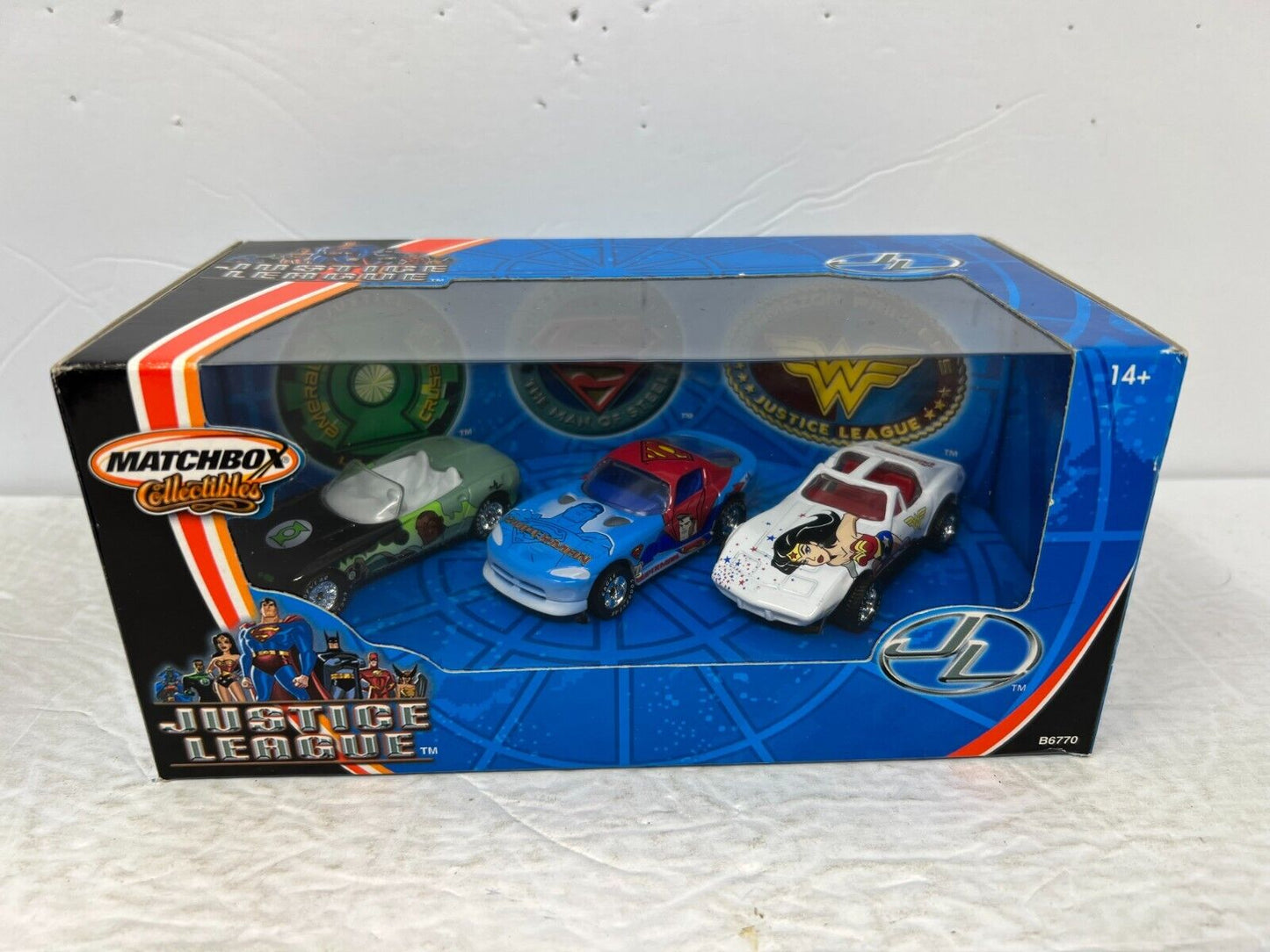 Matchbox Collectible DC Justice League Diorama 3-Car Set 1:64 Diecast Lot of 2