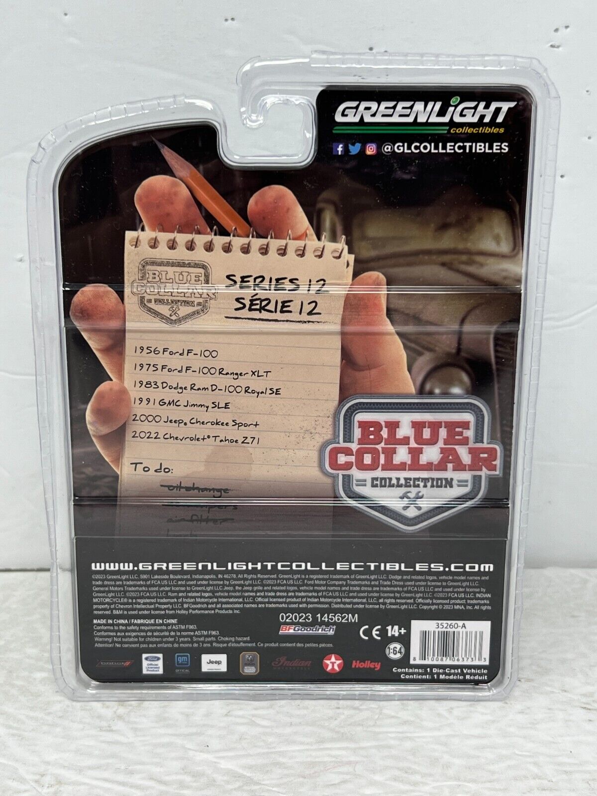 Greenlight Blue Collar Collection 1956 Ford F-100 1:64 Diecast