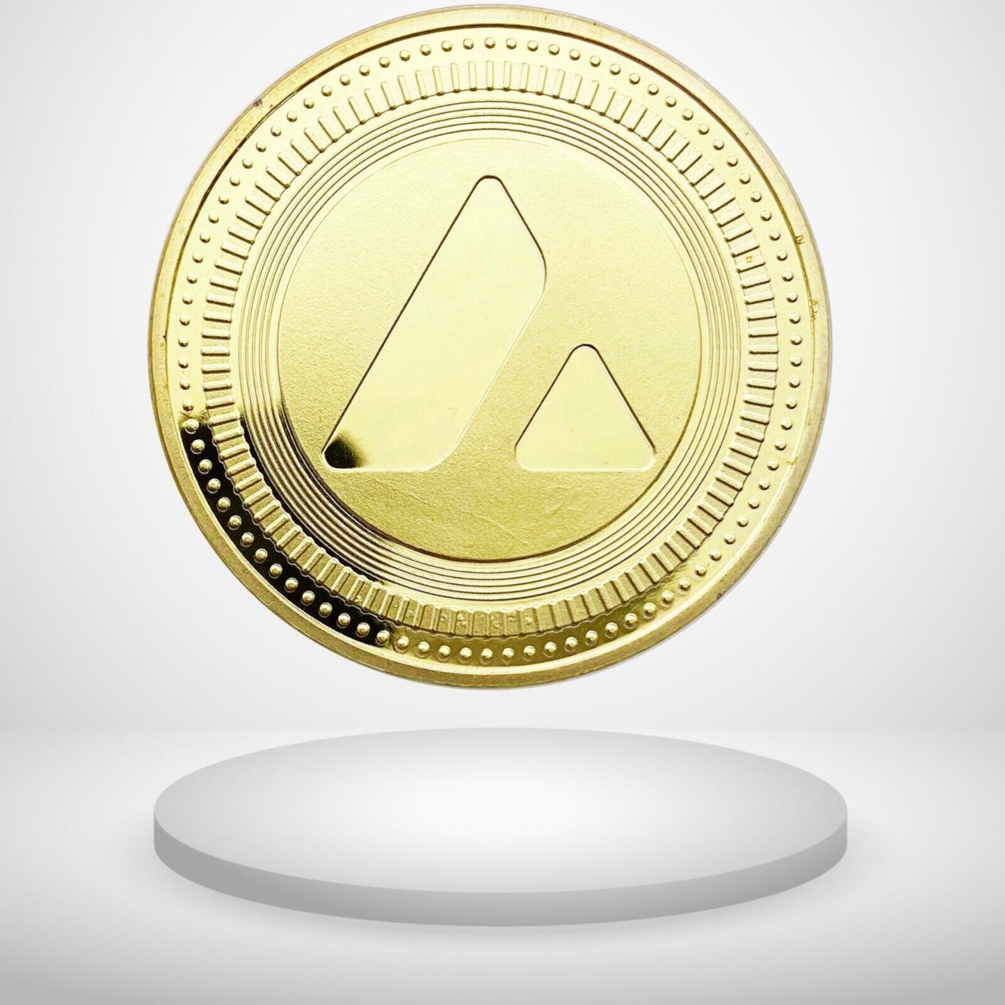 Avalanche | AVAX Physical Crypto Coin Novelty Souvenir Token Gold Color