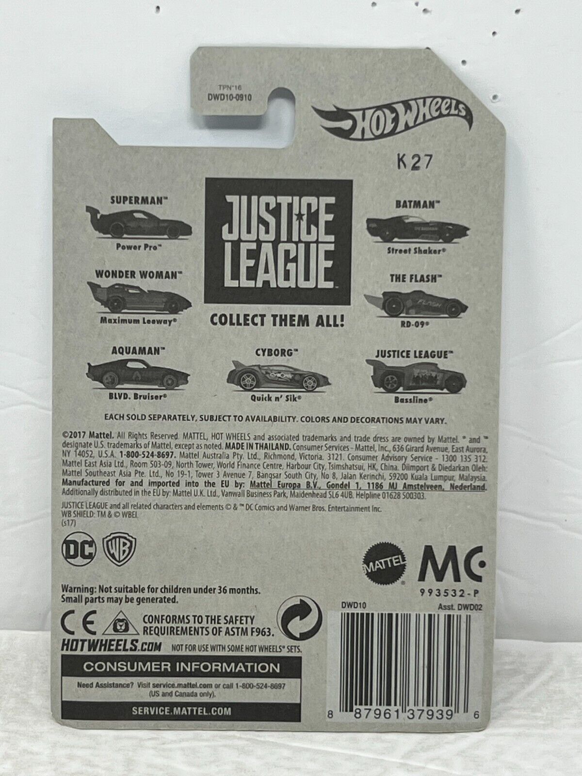 Hot Wheels DC Justice League The Flash RD-09 1:64 Diecast