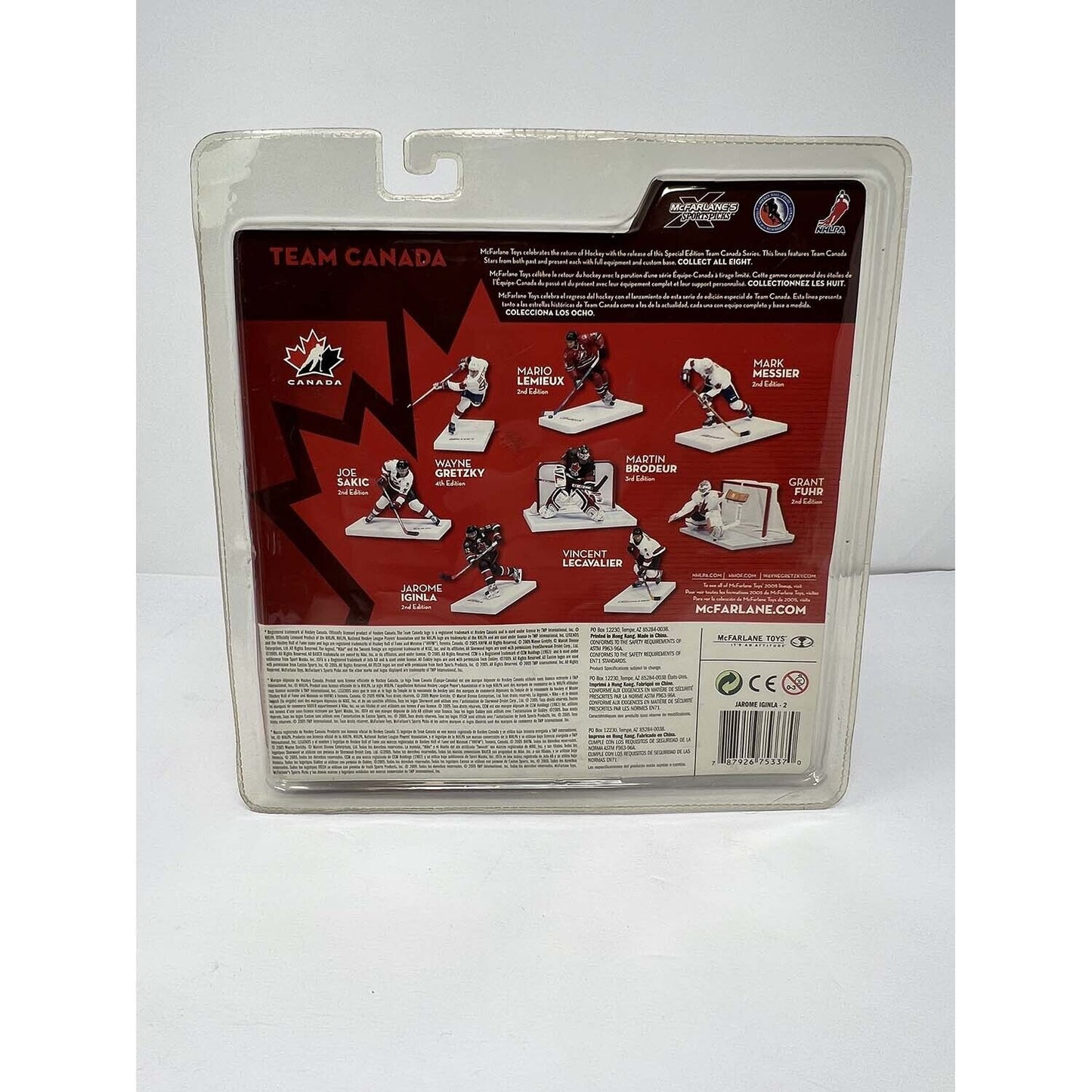 McFarlane NHL Jarome Iginla Team Canada 2004 Chase Red Jersey Figure