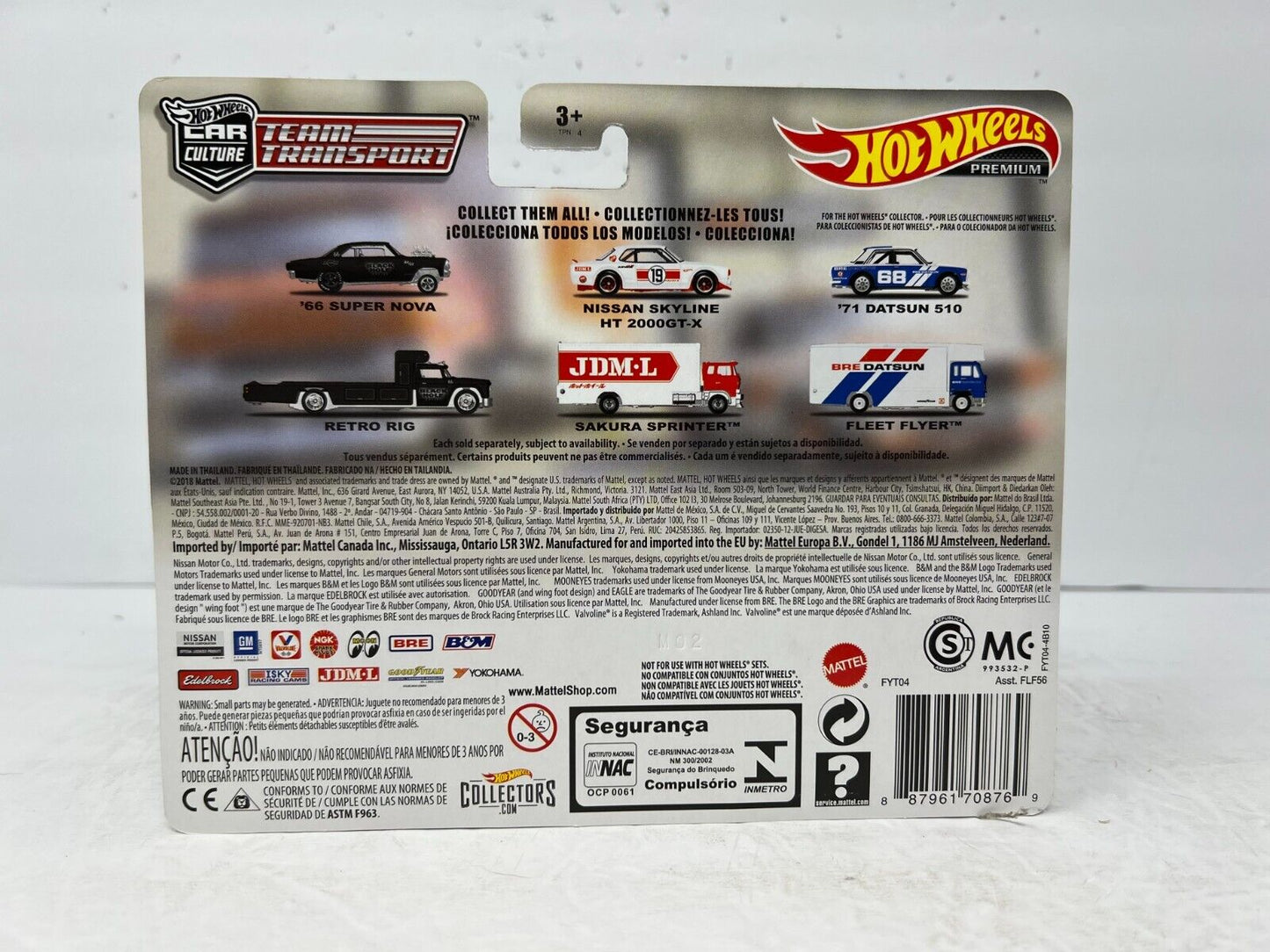 Hot Wheels Premium #8 Team Transport Nissan Skyline HT 2000GT-X Sakura 1:64 Diecast
