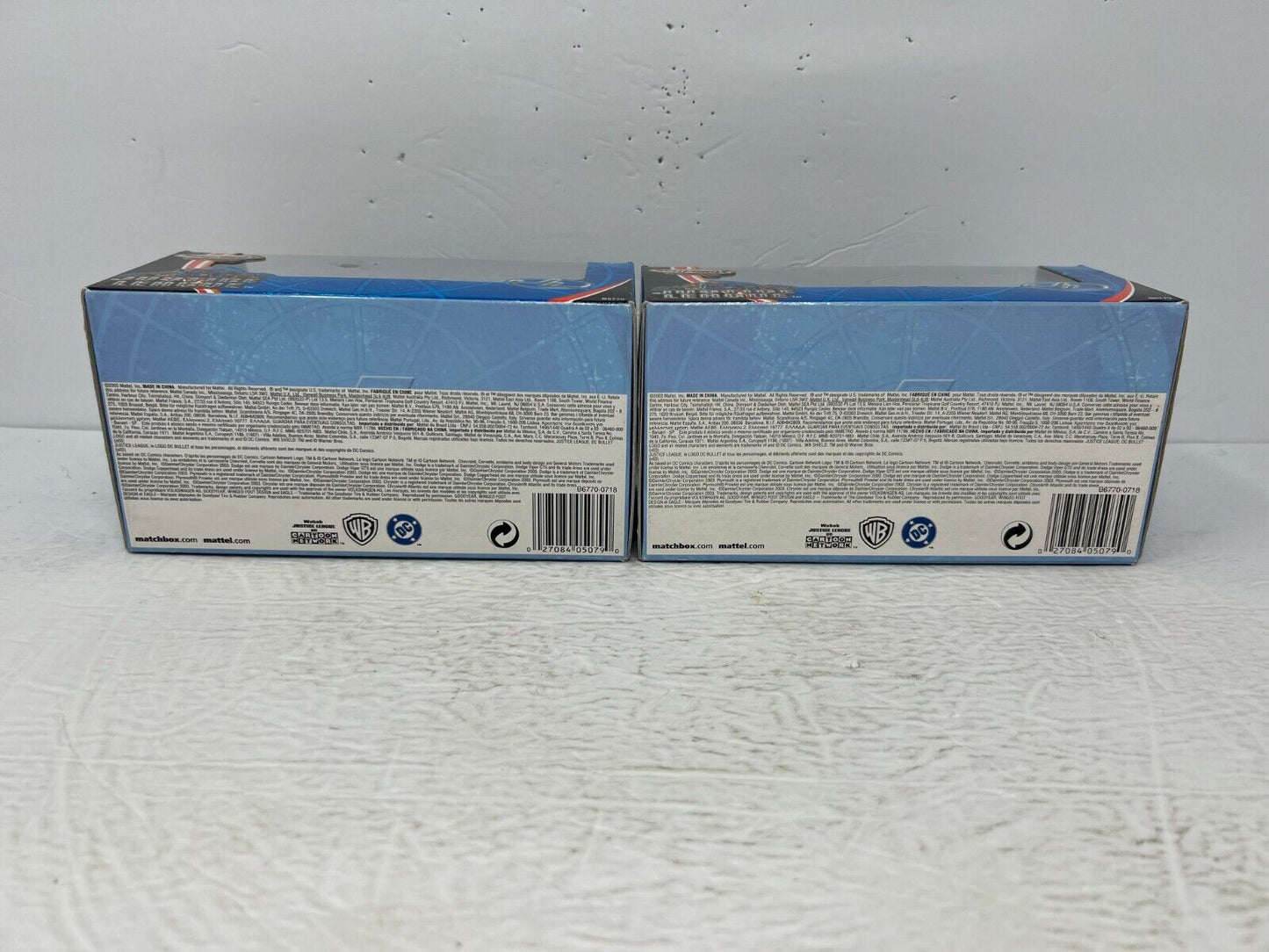 Matchbox Collectible DC Justice League Diorama 3-Car Set 1:64 Diecast Lot of 2