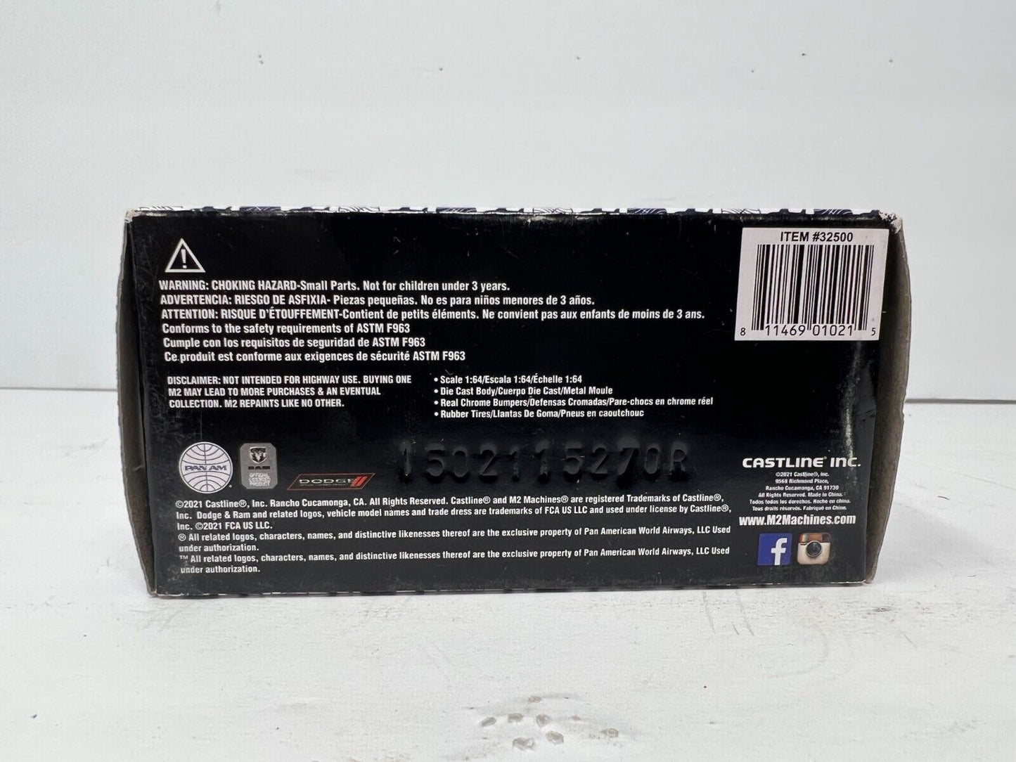 M2 Machines Pan Am 1964 Dodge A100 Panel Van R69 1:64 Diecast