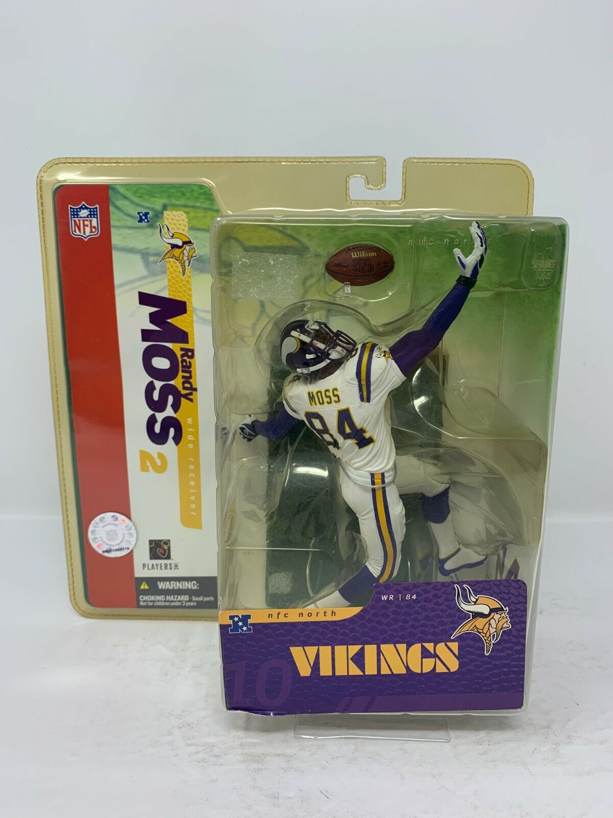 McFarlane Randy Moss Minnesota Vikings Chase White Jersey NFL Series 2Figurine