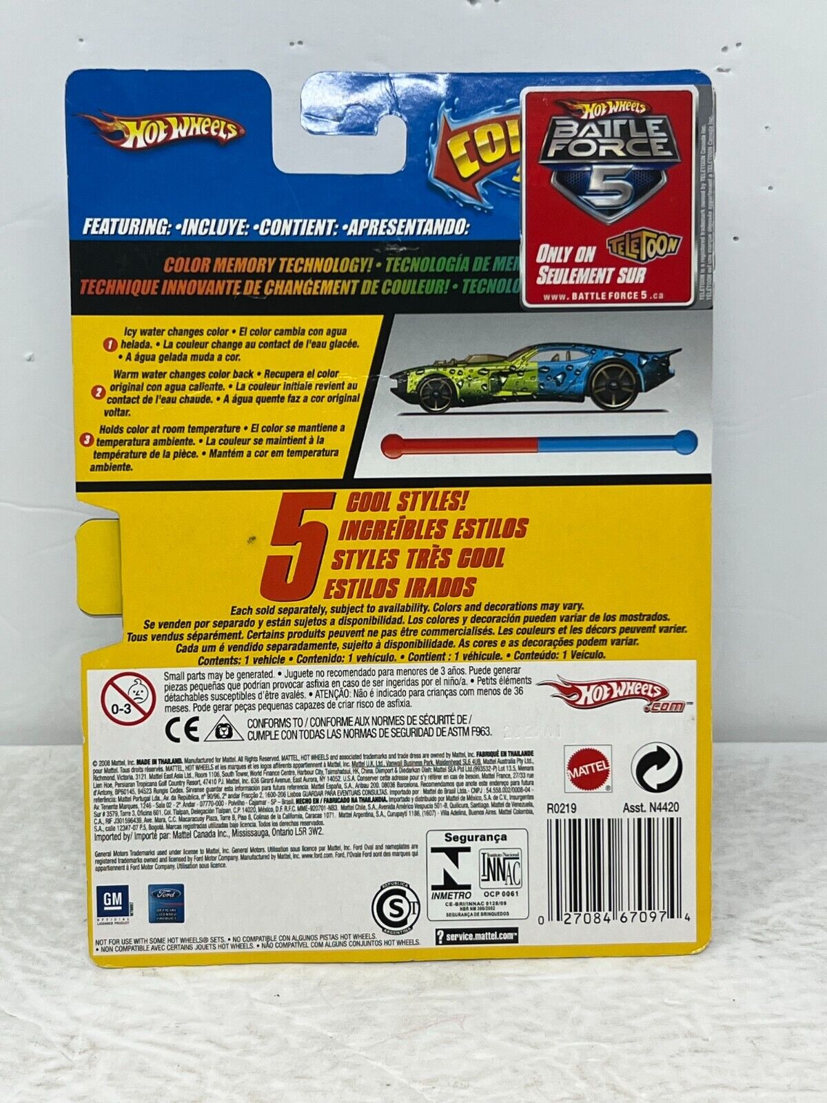 Hot Wheels Color Shifters Chevy Stocker Roadway to Raceway 1:64 Diecast