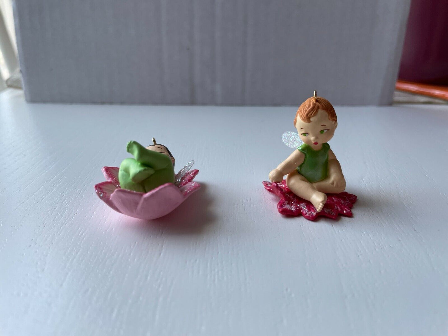 2015 Hallmark Keepsake Ornament Lotus and Poinsettia Baby Fairy Messenger Series