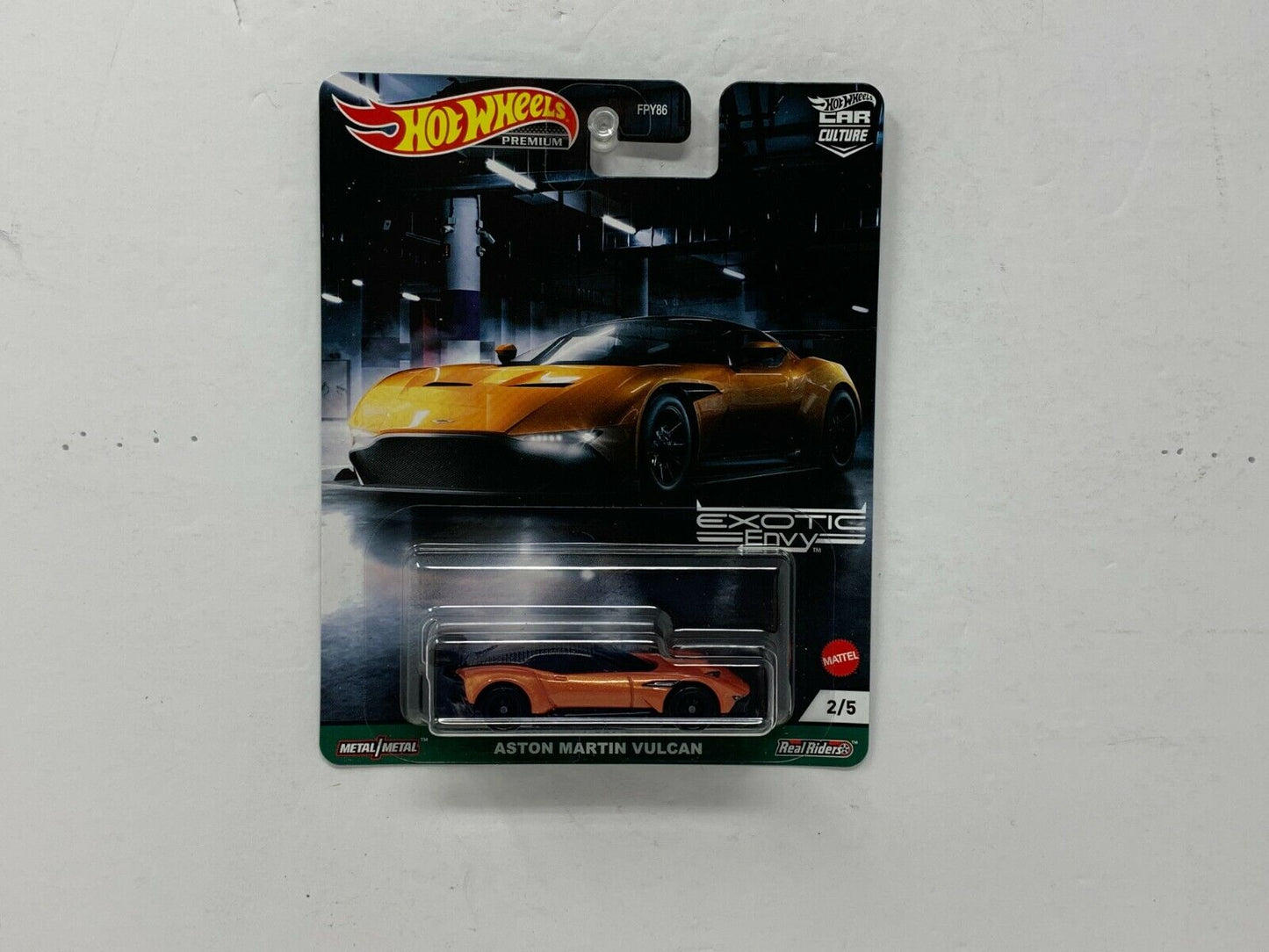 Hot Wheels Premium Exotic Envy Aston Martin Vulcan 1:64 Diecast