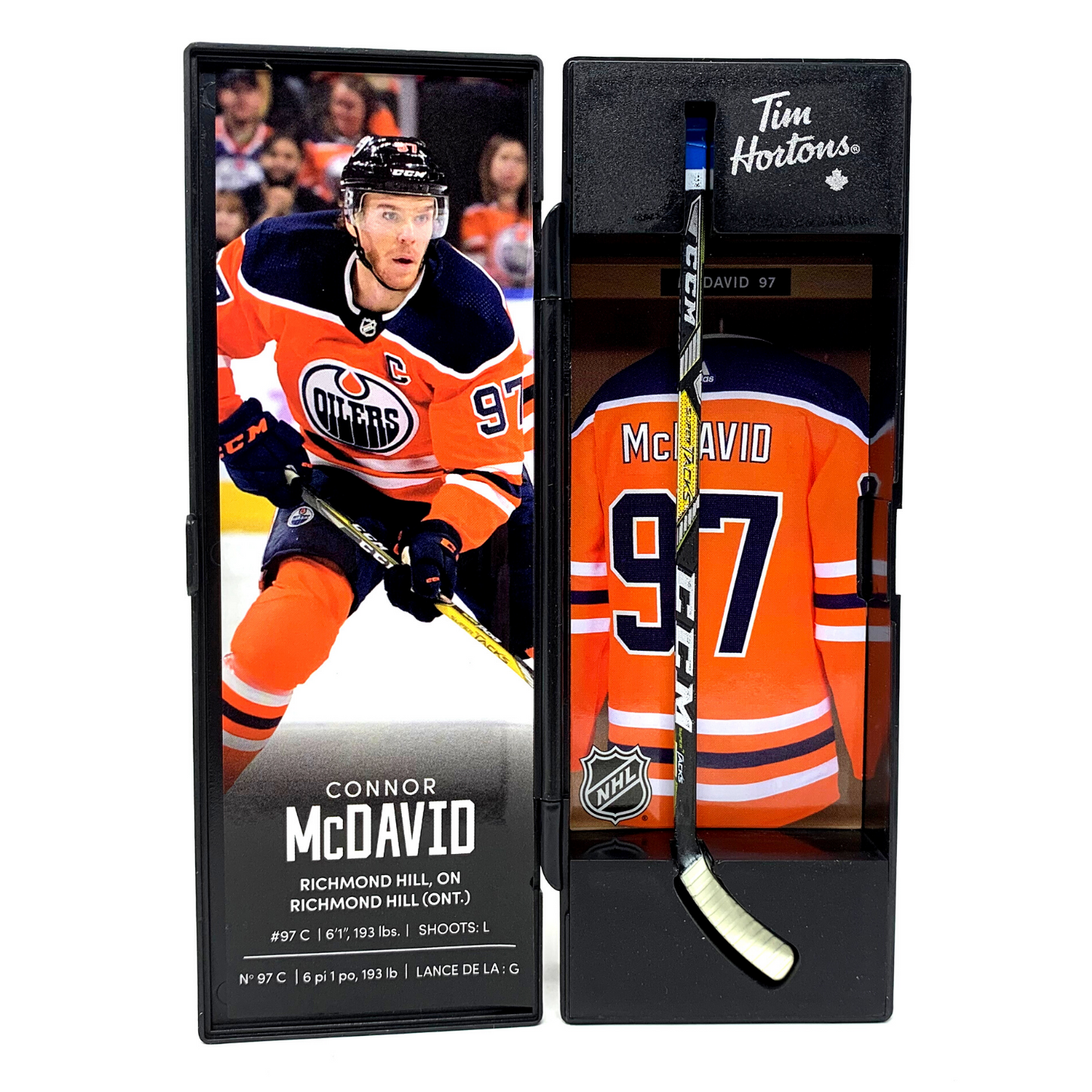 Connor McDavid Tim Hortons NHL Superstars Collectible Mini Hockey Stick