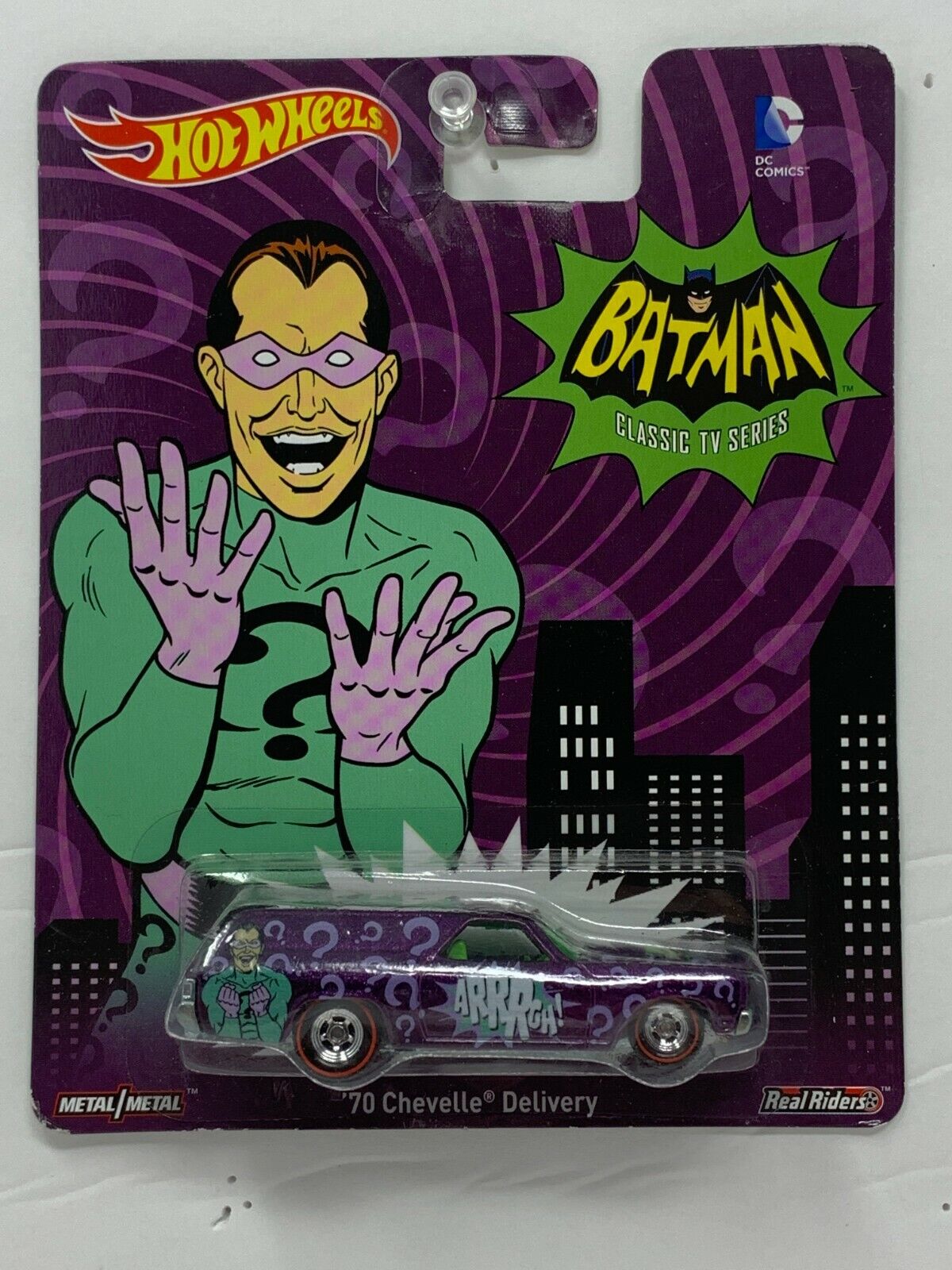 Hot Wheels Batman Classic TV Series '70 Chevelle Real Riders 1:64 Diecast