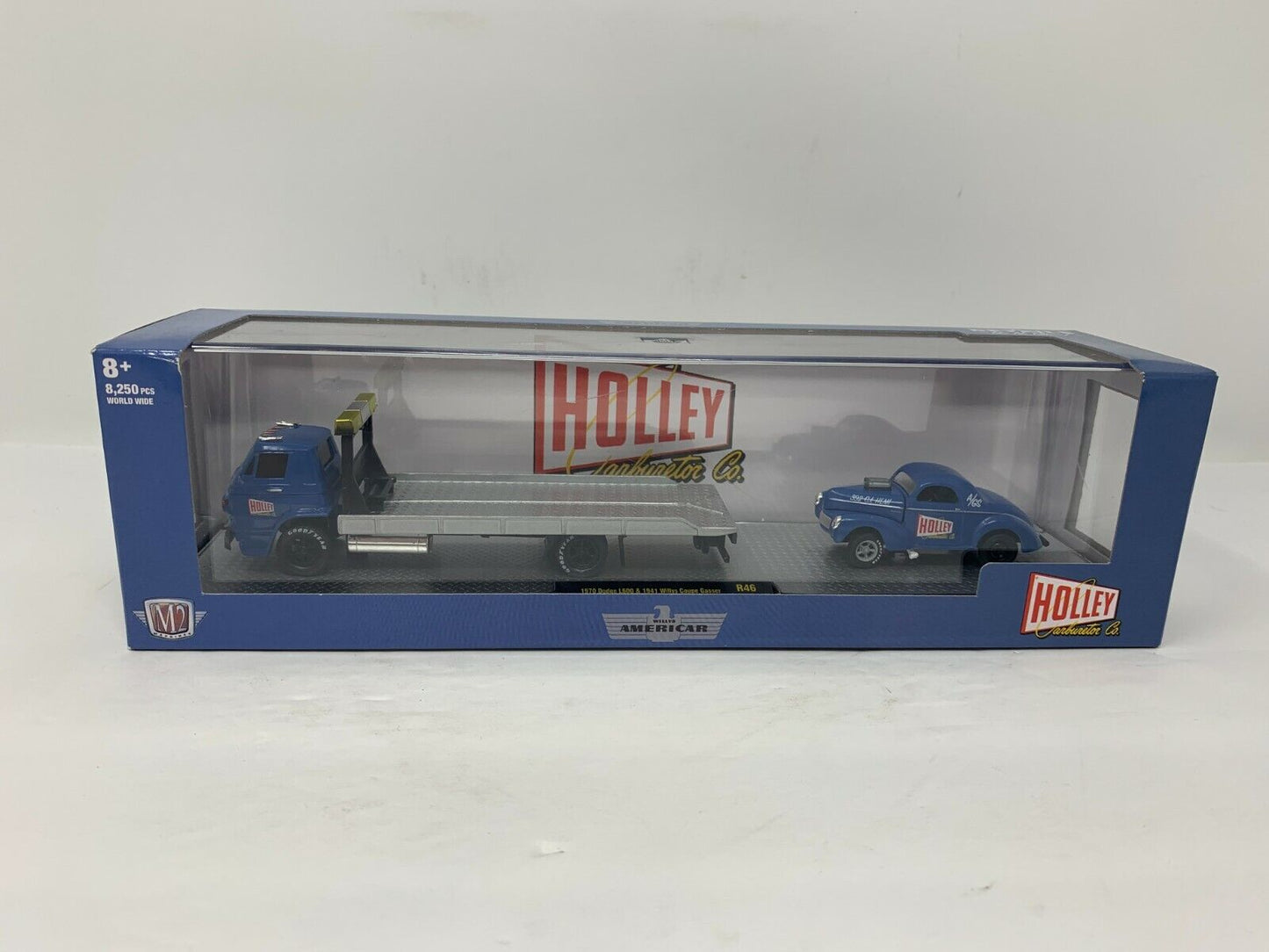 M2 Machines Auto-Haulers Dodge L600 & 1941 Willys Coupe Gasser 1:64 Diecast