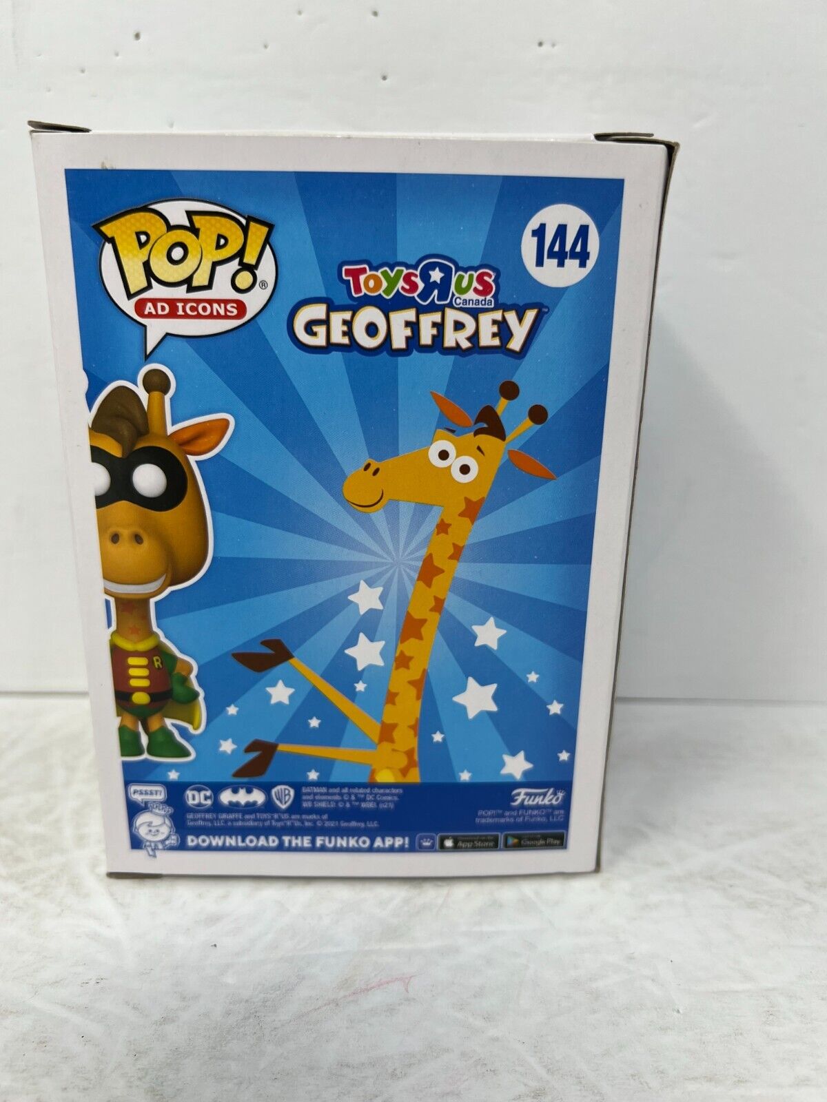Funko Pop! AD Icons Toys R Us DC #144 Geoffrey as Robin Vinyl Figure