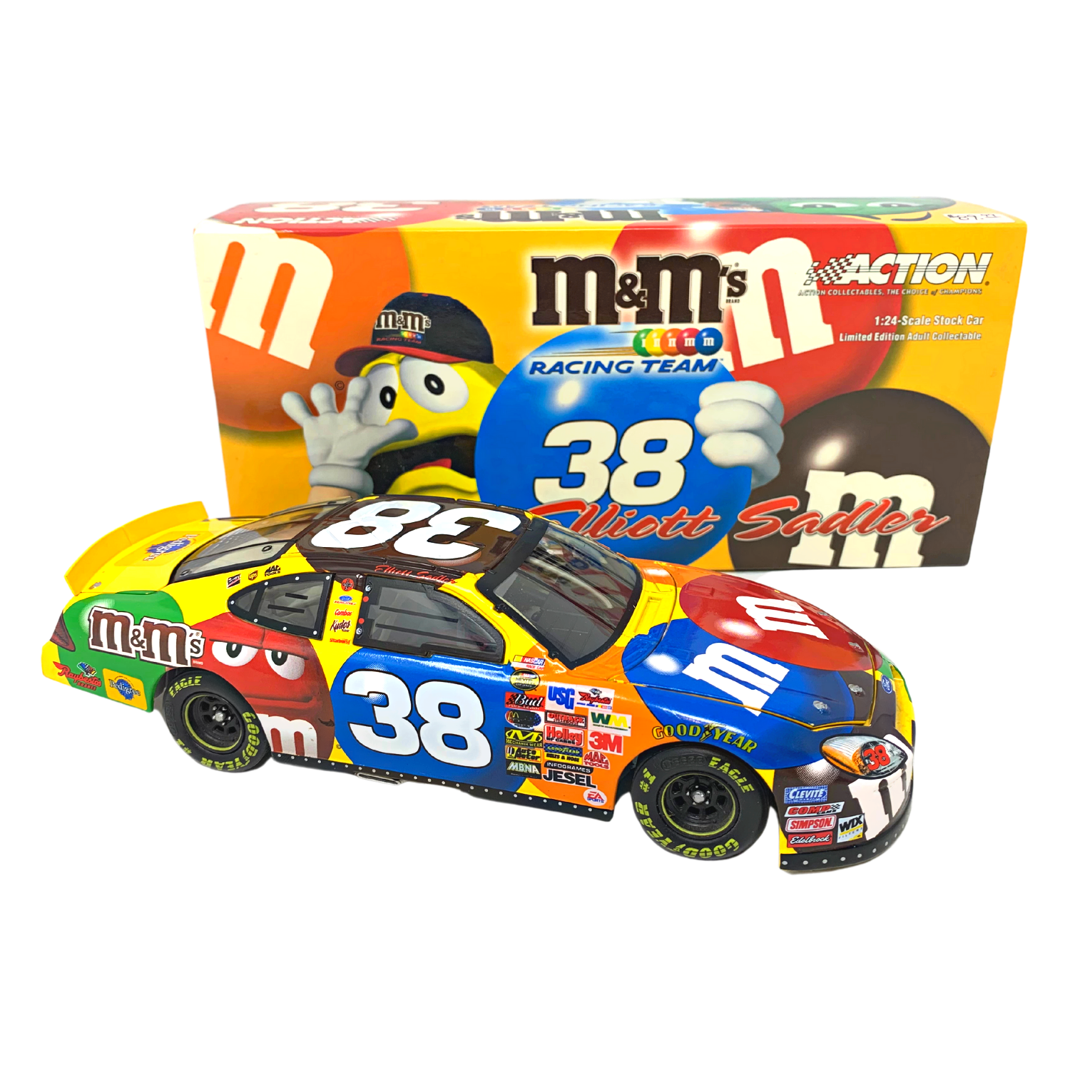 Action Nascar #38 Elliott Sadler M&M's 2004 Ford Taurus 1:24